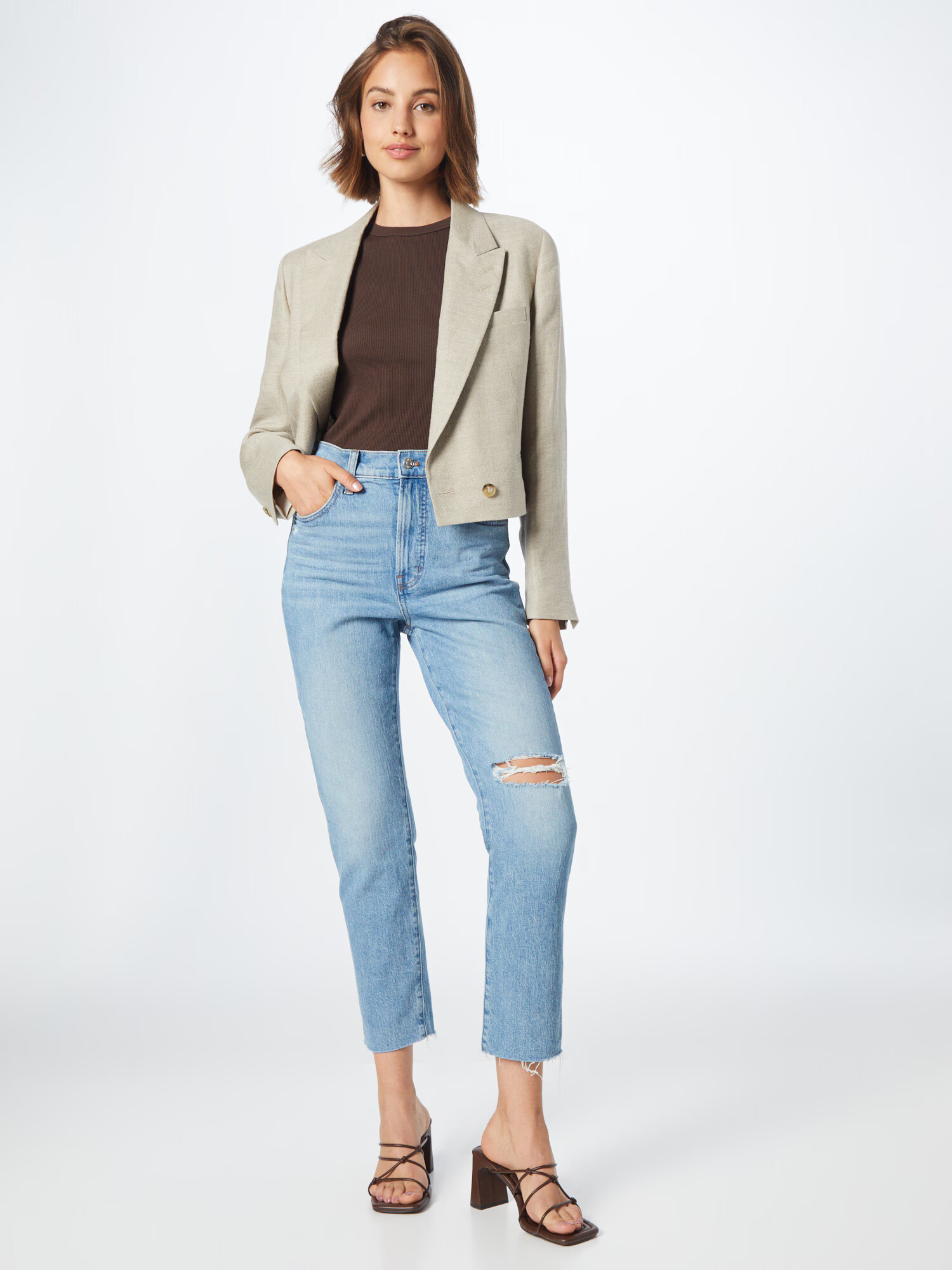 Madewell Jeans 'CONEY' albastru denim - Pled.ro