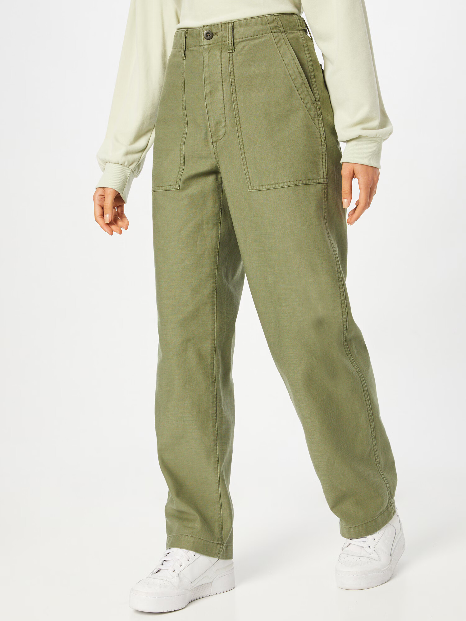 Madewell Pantaloni verde - Pled.ro