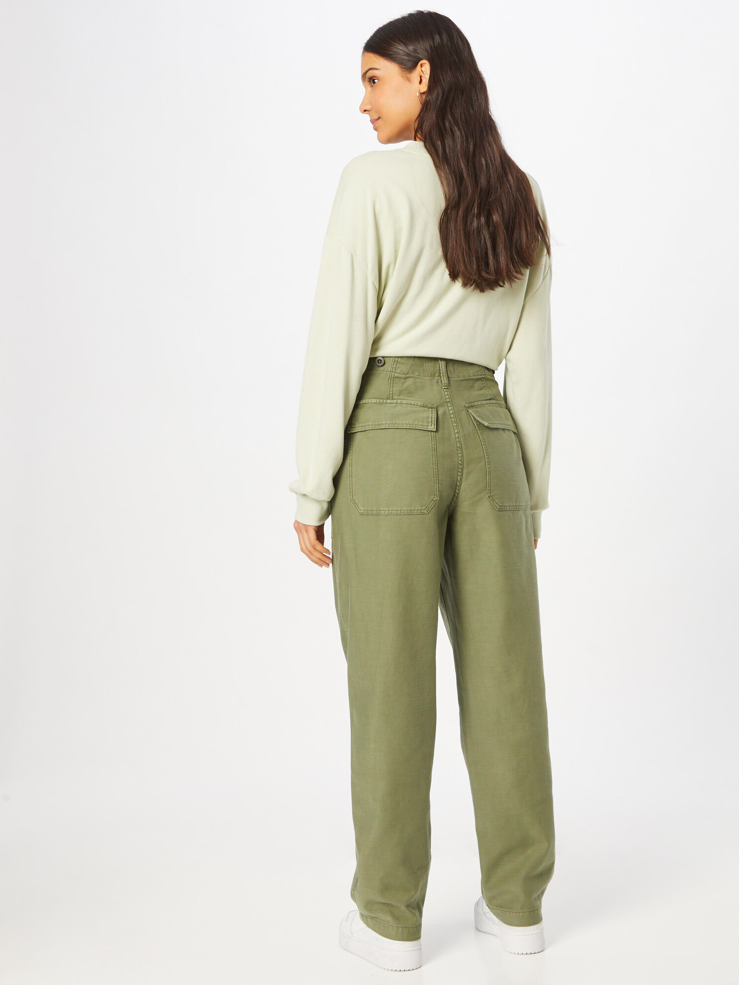 Madewell Pantaloni verde - Pled.ro