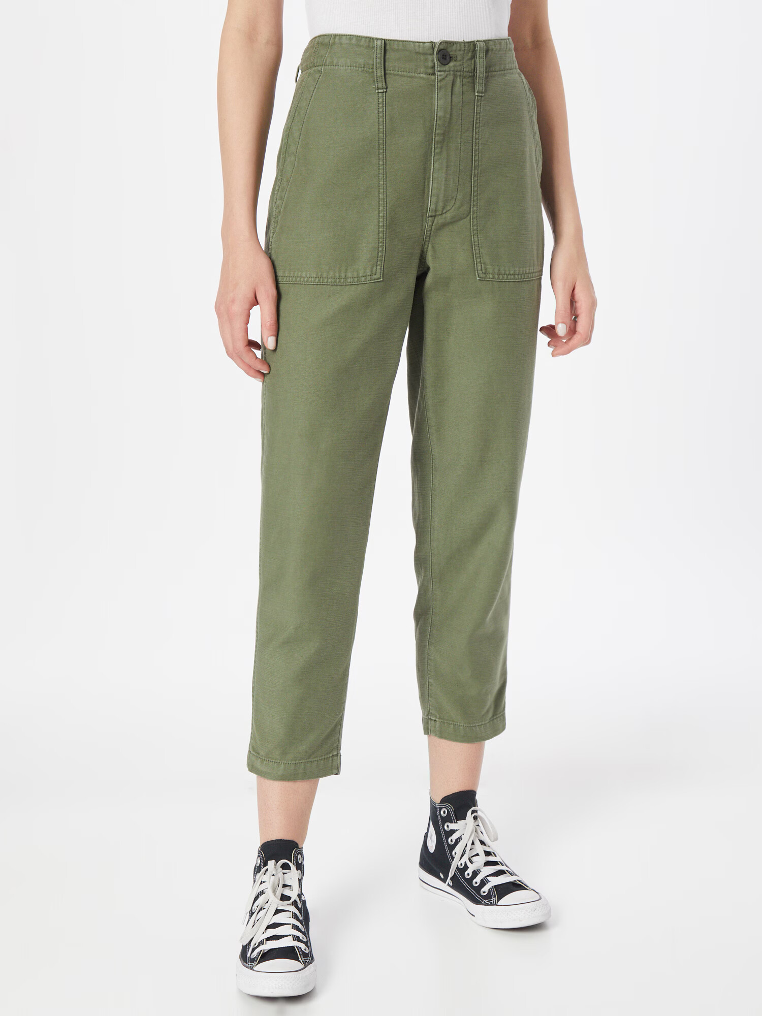 Madewell Pantaloni verde închis - Pled.ro