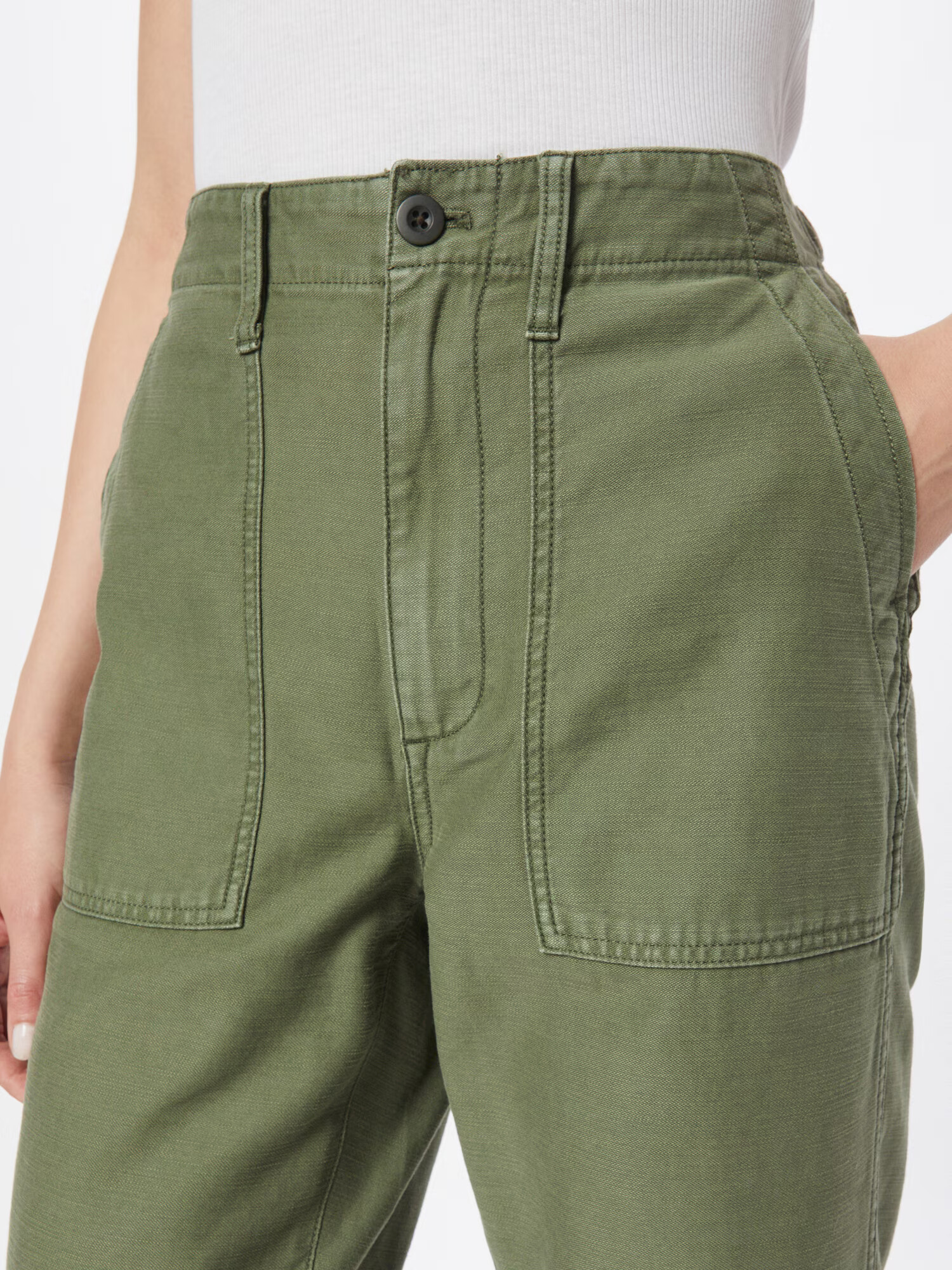 Madewell Pantaloni verde închis - Pled.ro