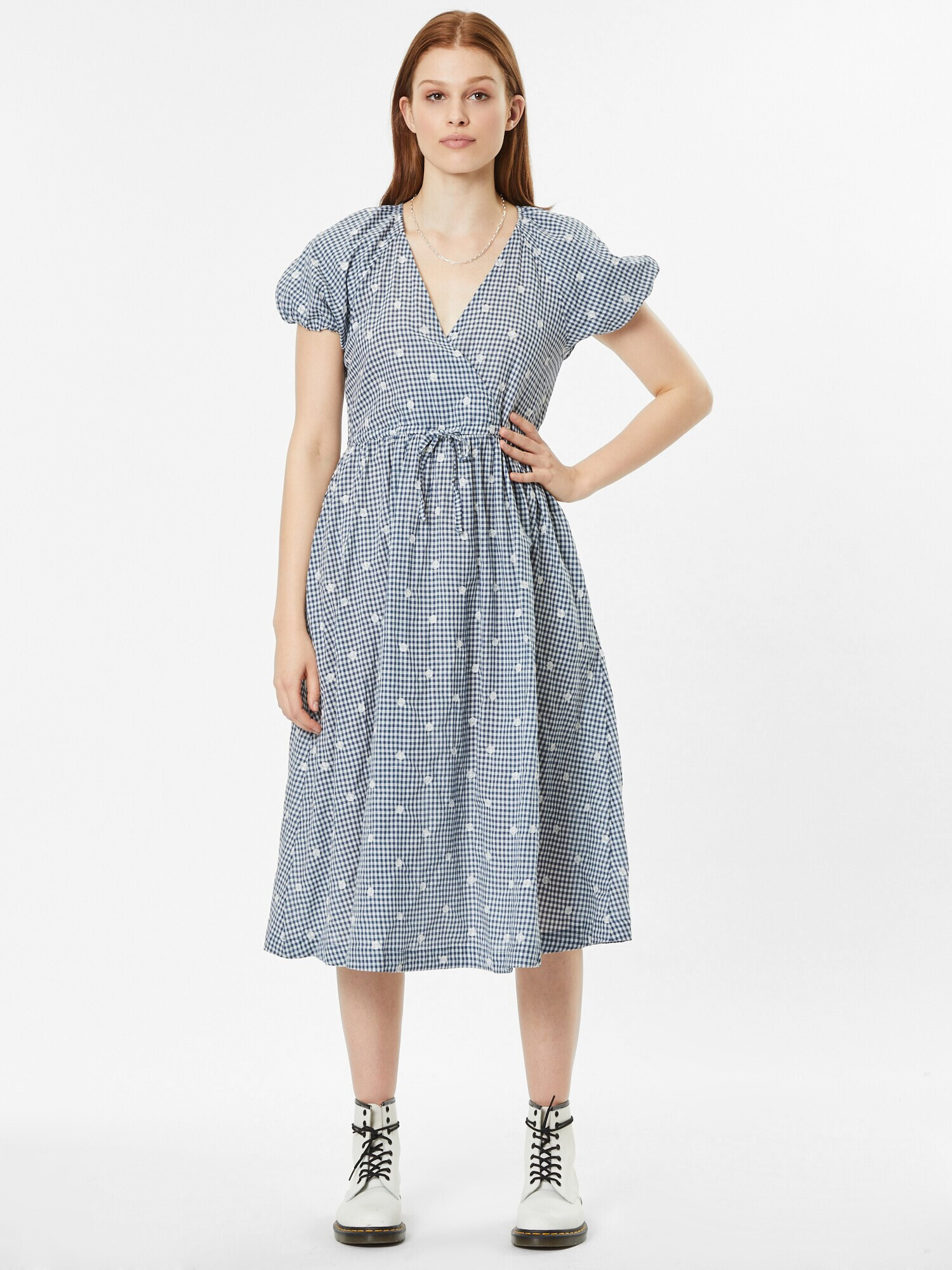 Madewell Rochie albastru marin / alb - Pled.ro