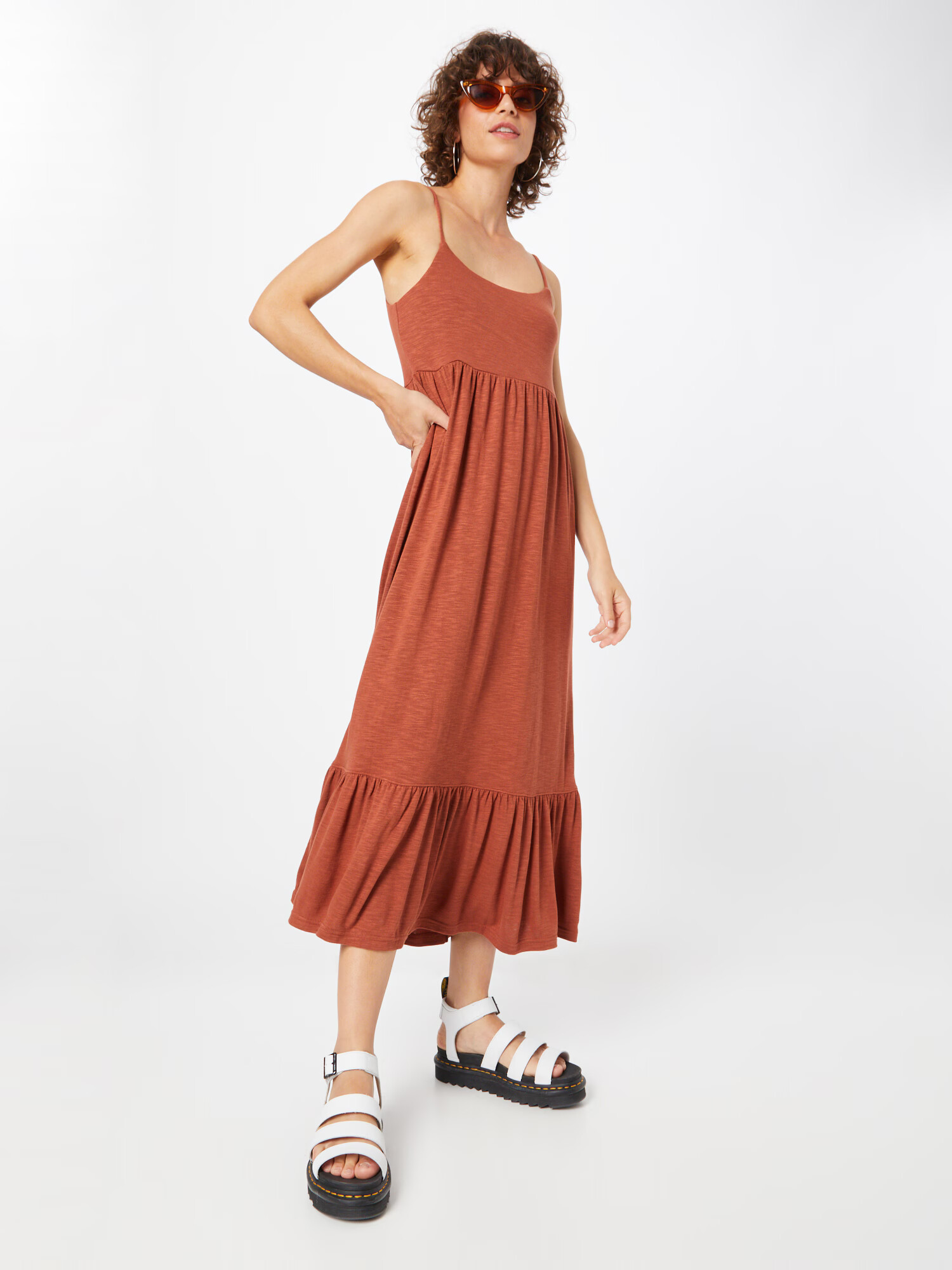 Madewell Rochie de vară roșu ruginiu - Pled.ro