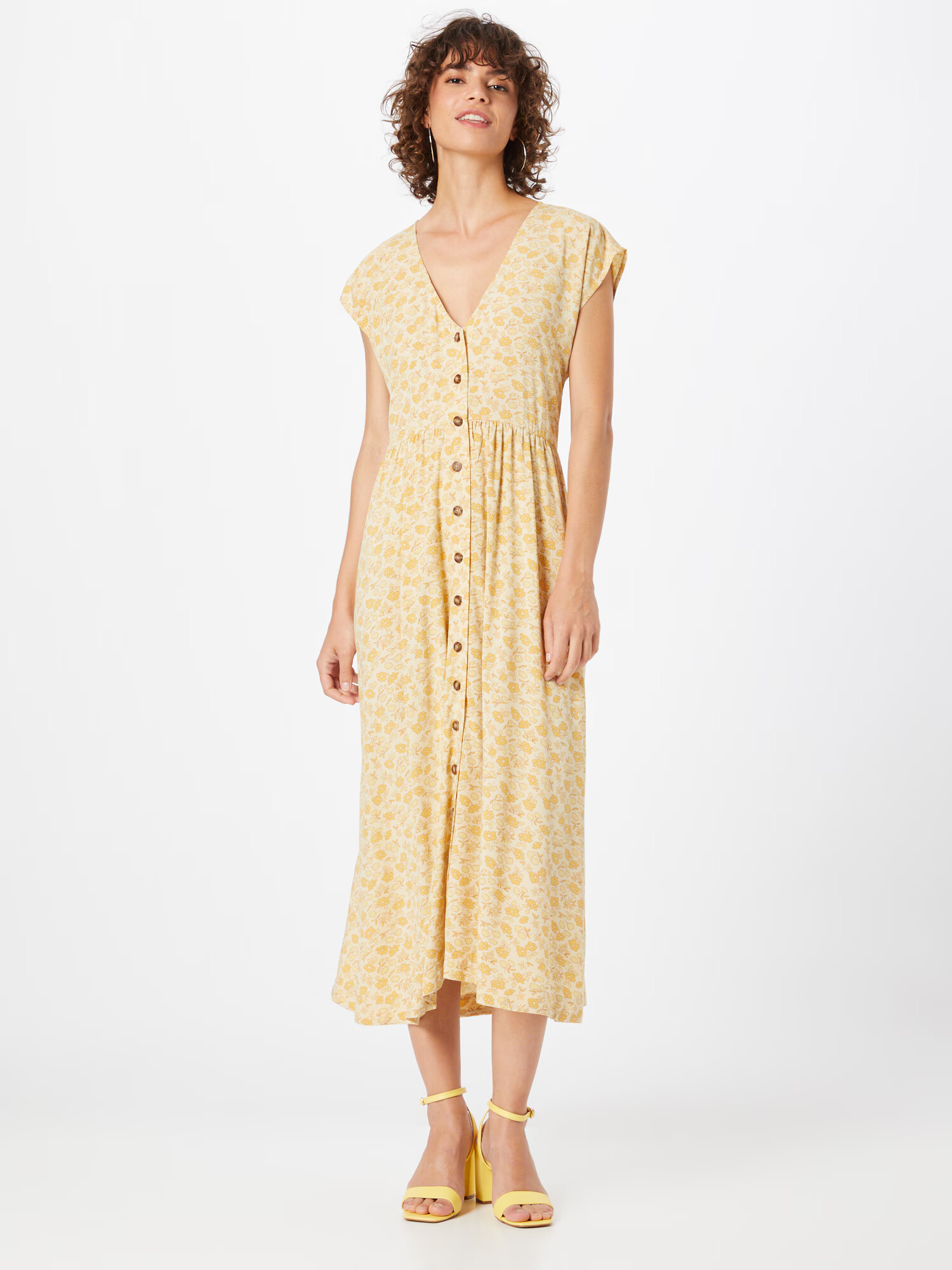 Madewell Rochie galben / portocaliu deschis / alb - Pled.ro