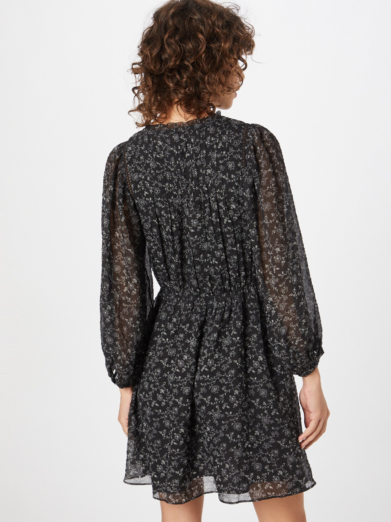 Madewell Rochie tip bluză gri argintiu / negru - Pled.ro