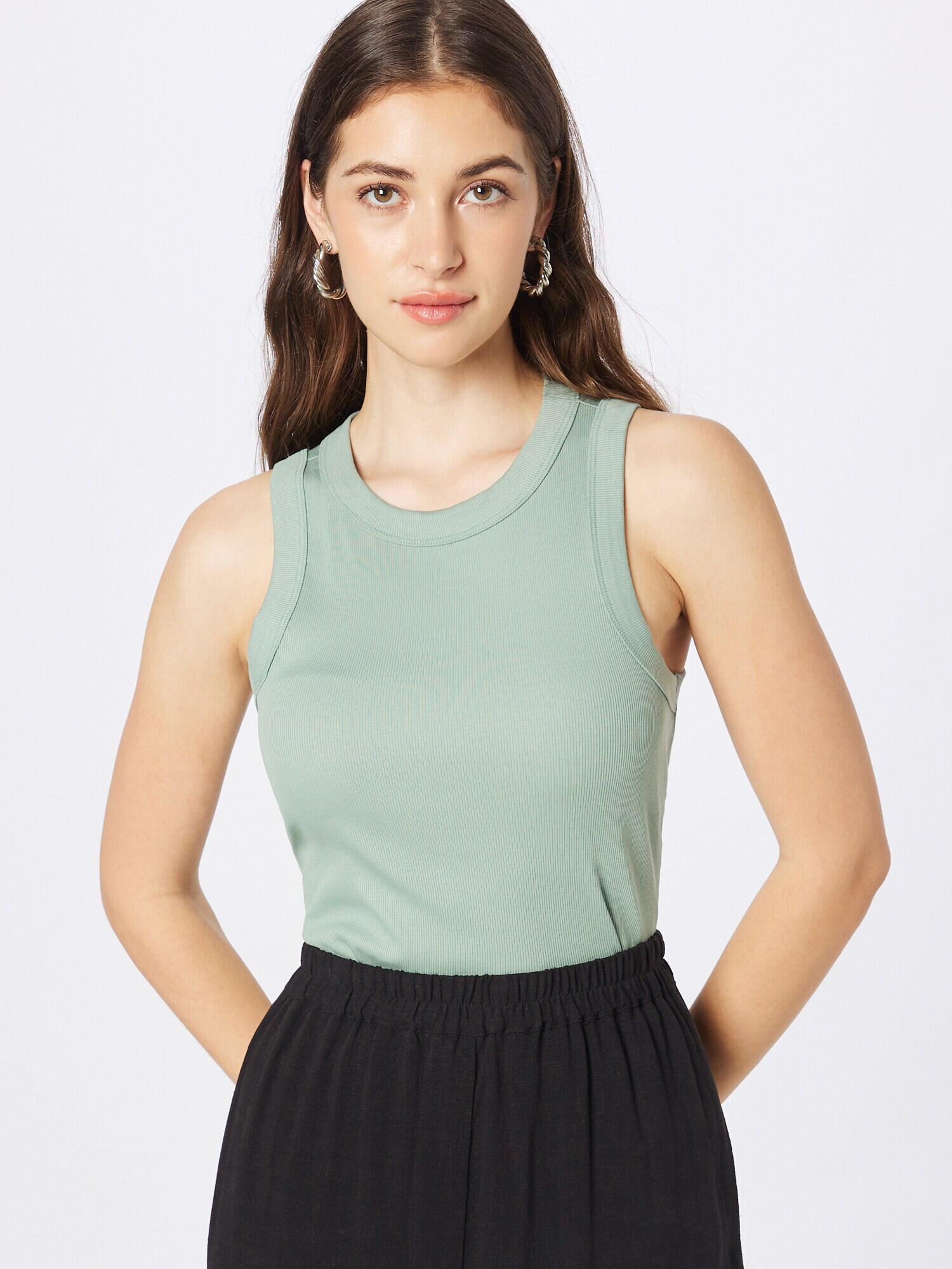 Madewell Top 'ANDY' verde pastel - Pled.ro