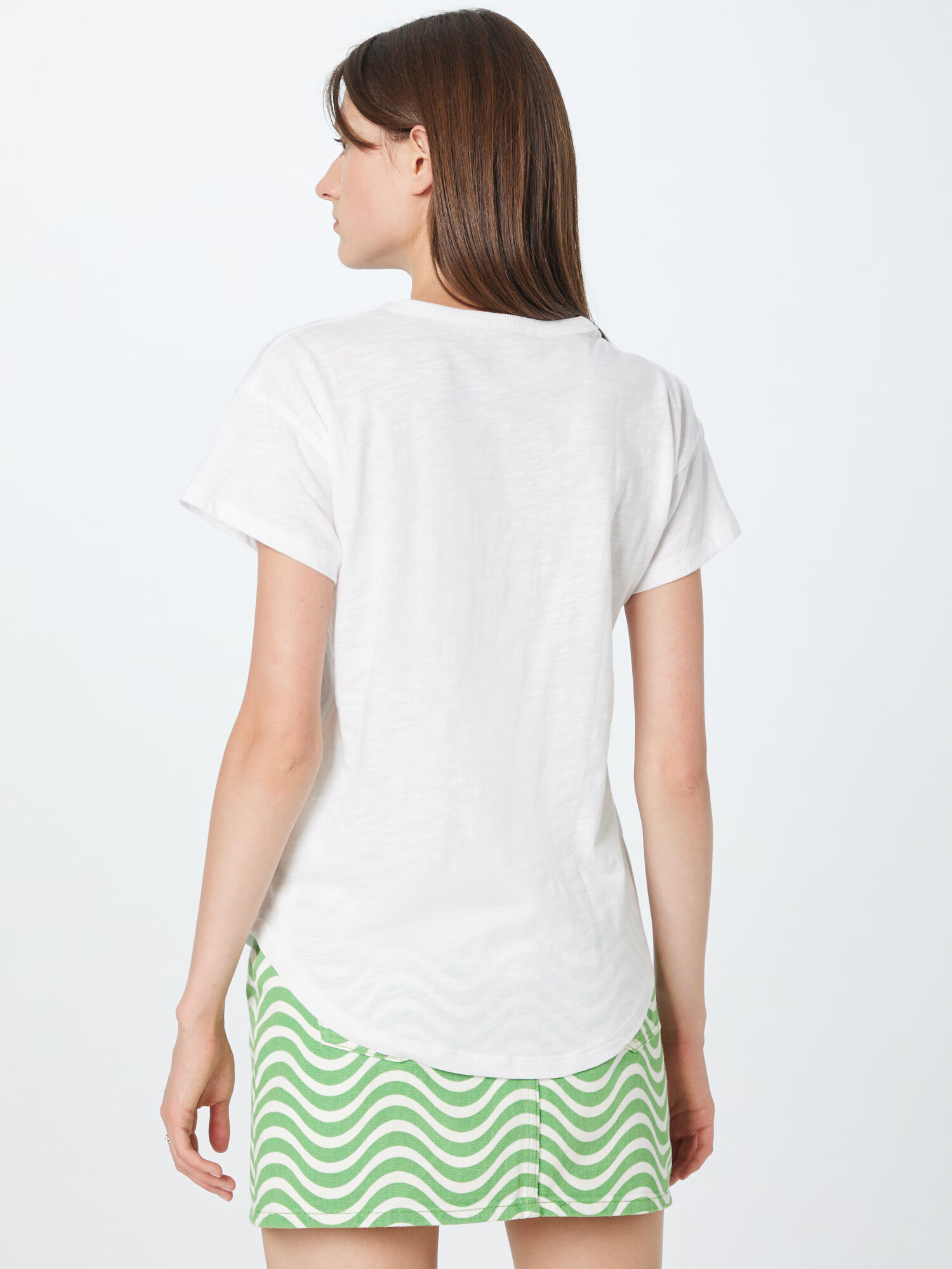 Madewell Tricou alb amestacat - Pled.ro