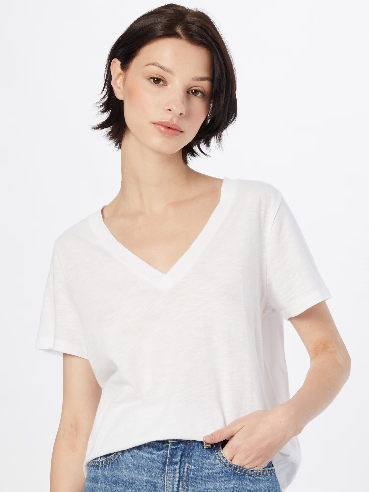 Madewell Tricou 'WHISPER' alb amestacat - Pled.ro