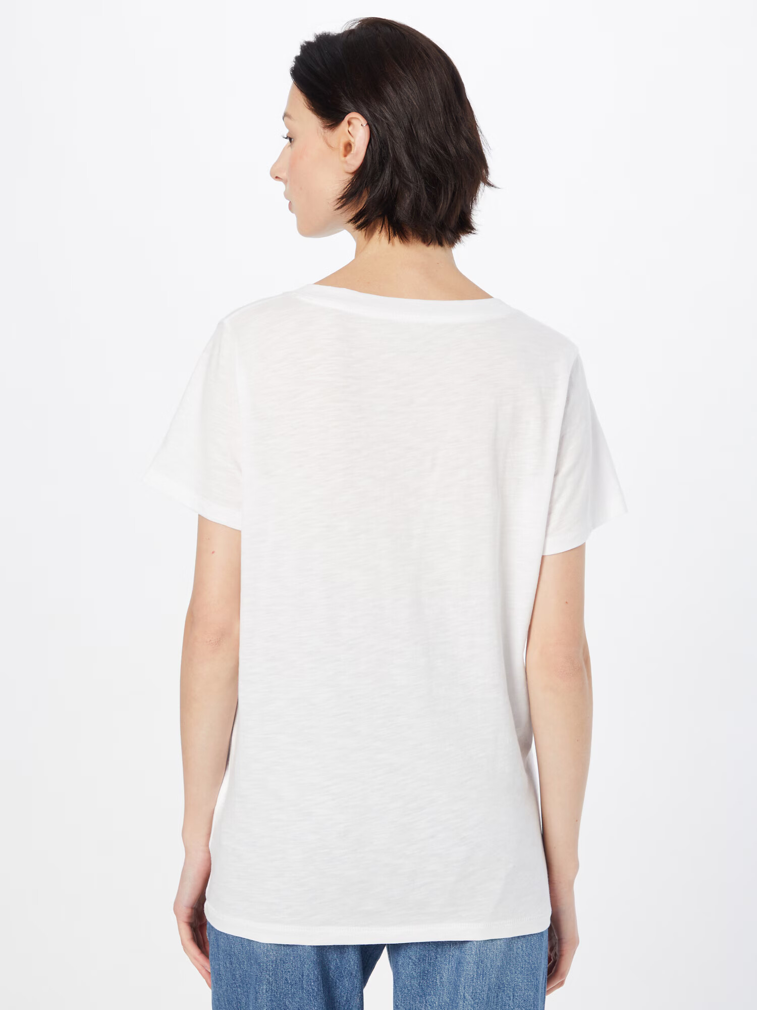 Madewell Tricou 'WHISPER' alb amestacat - Pled.ro