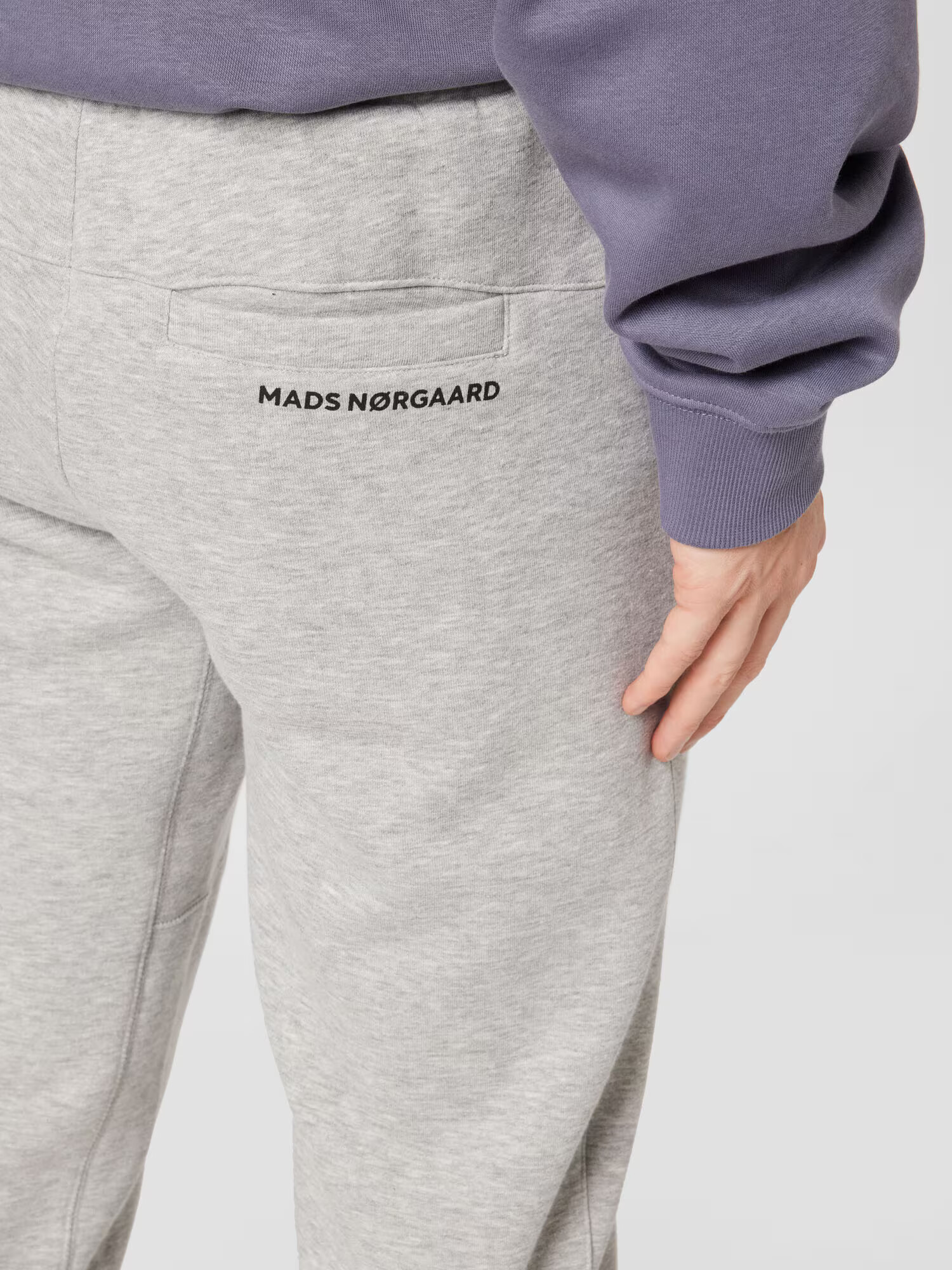 MADS NORGAARD COPENHAGEN Pantaloni 'Dan' gri amestecat / negru - Pled.ro