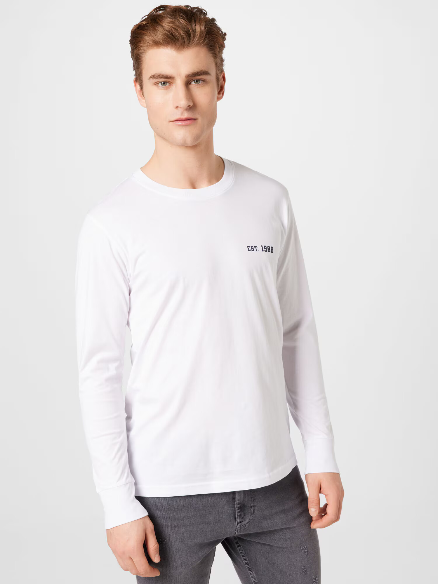 MADS NORGAARD COPENHAGEN Tricou albastru noapte / alb - Pled.ro