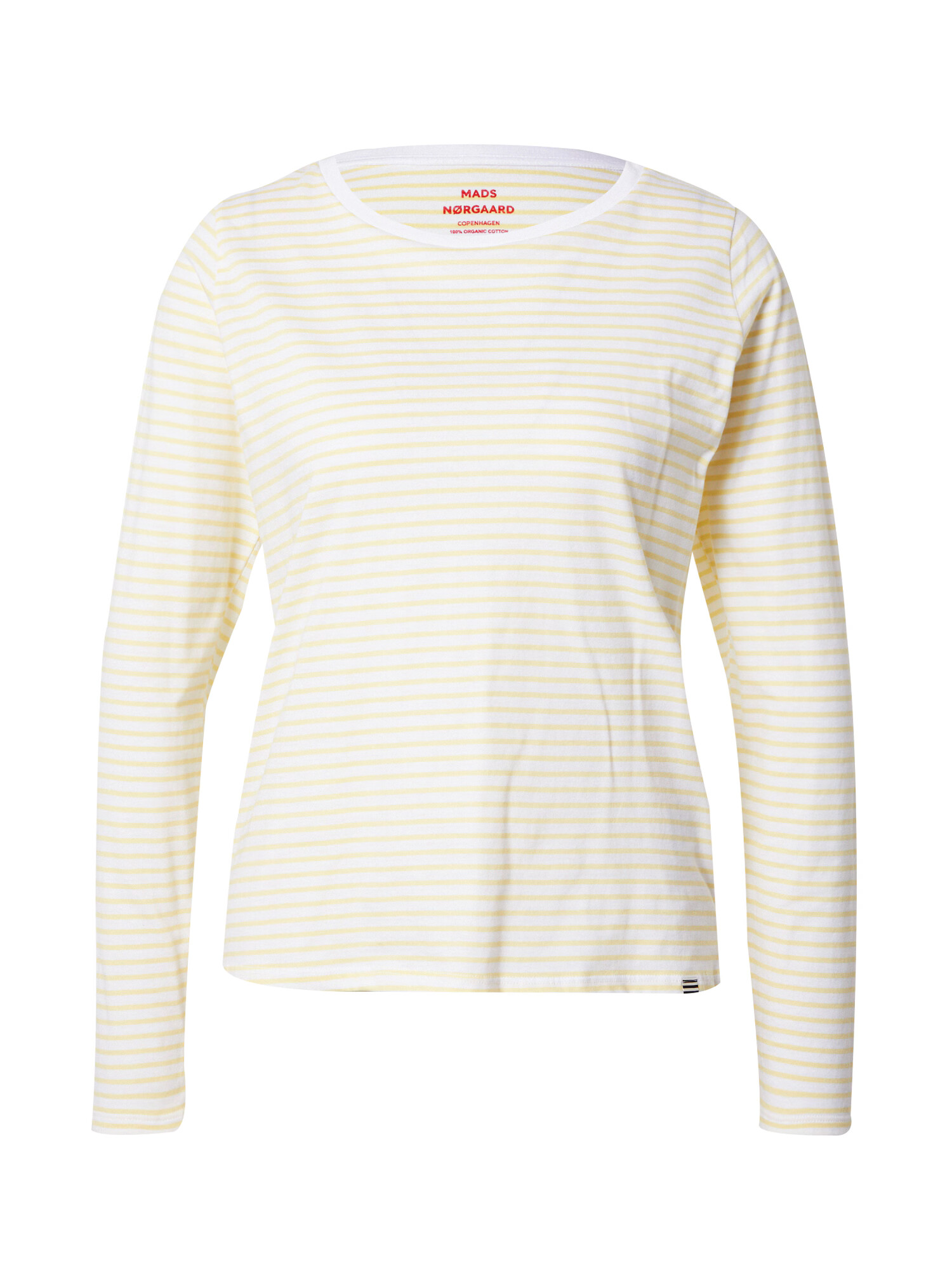 MADS NORGAARD COPENHAGEN Tricou 'Tenna' galben / alb - Pled.ro