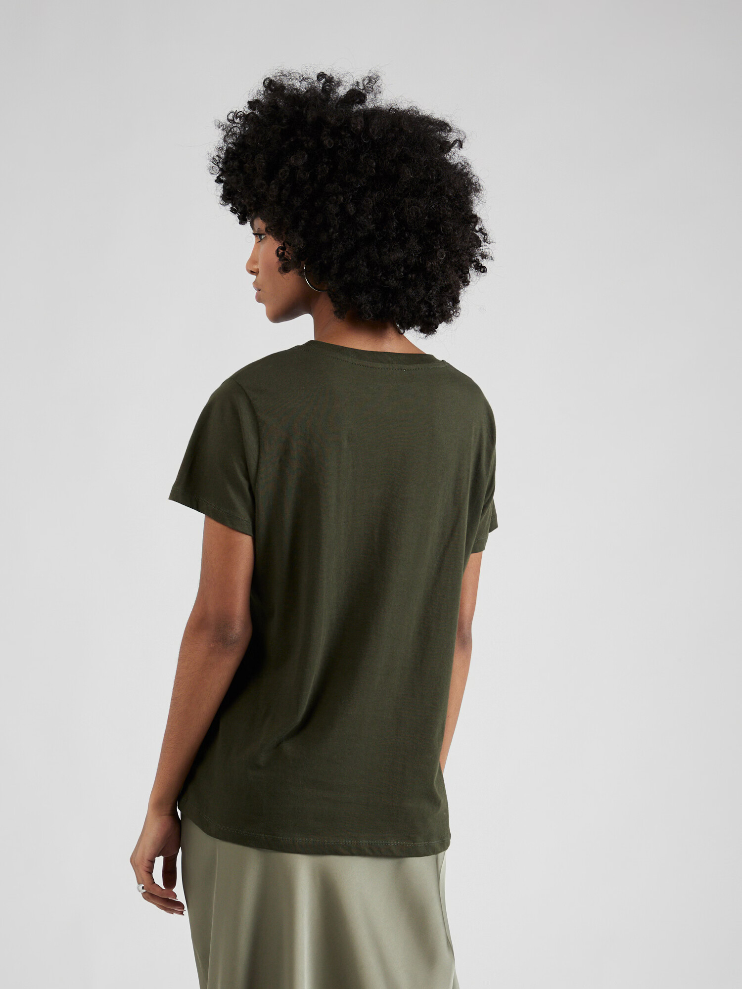 MADS NORGAARD COPENHAGEN Tricou 'Trenda' verde închis / roz - Pled.ro