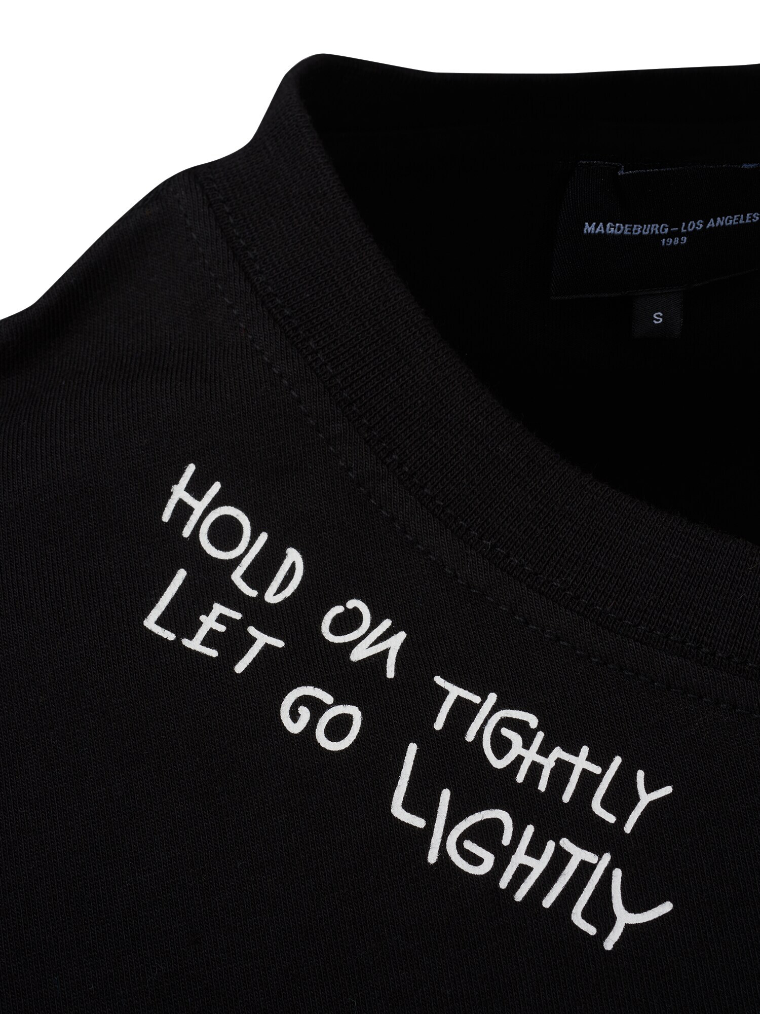 Magdeburg Los Angeles Tricou 'LET GO LIGHTLY' negru - Pled.ro