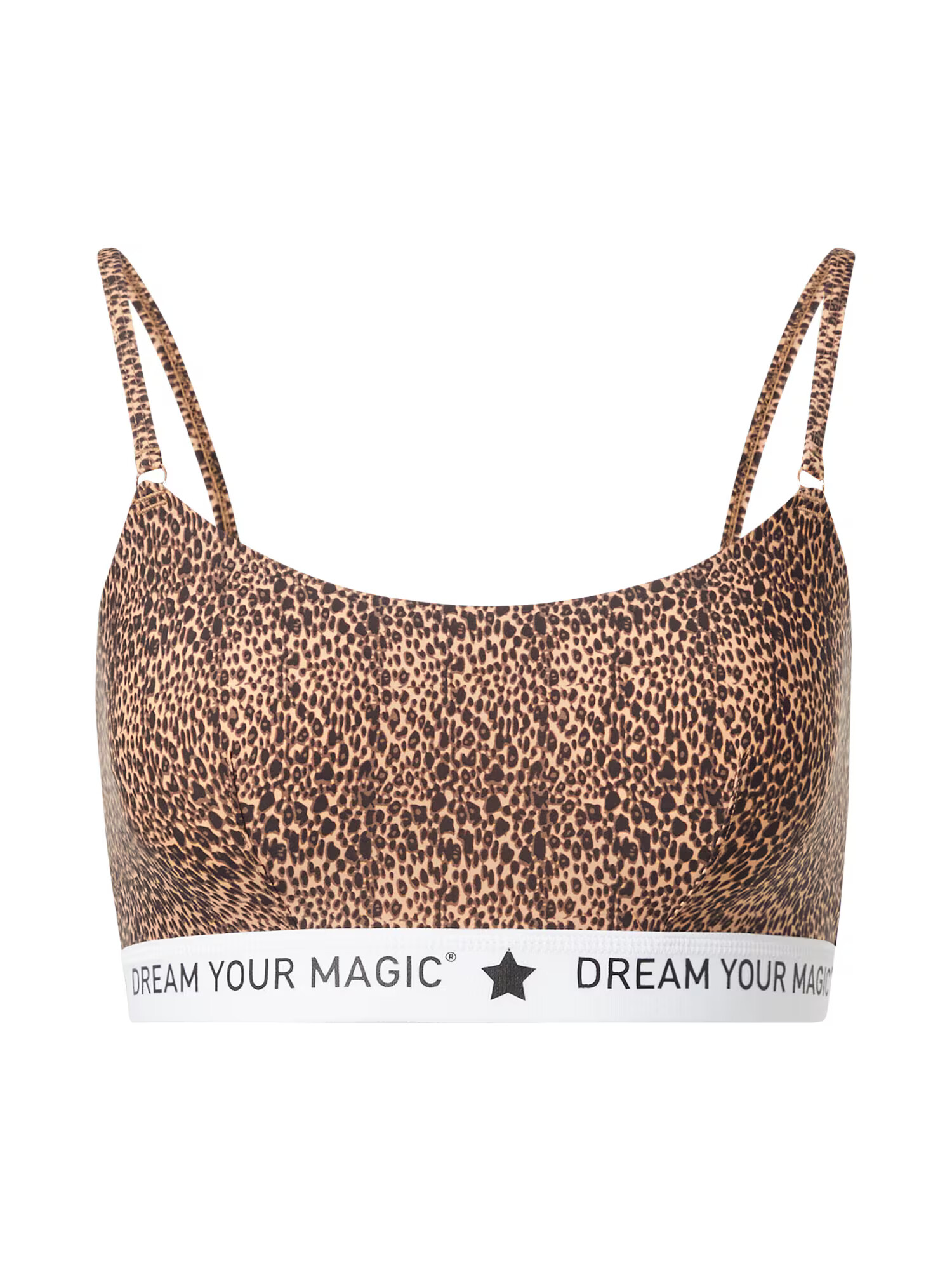 MAGIC Bodyfashion Sutien 'Dream Your' maro / maro deschis / negru / alb - Pled.ro