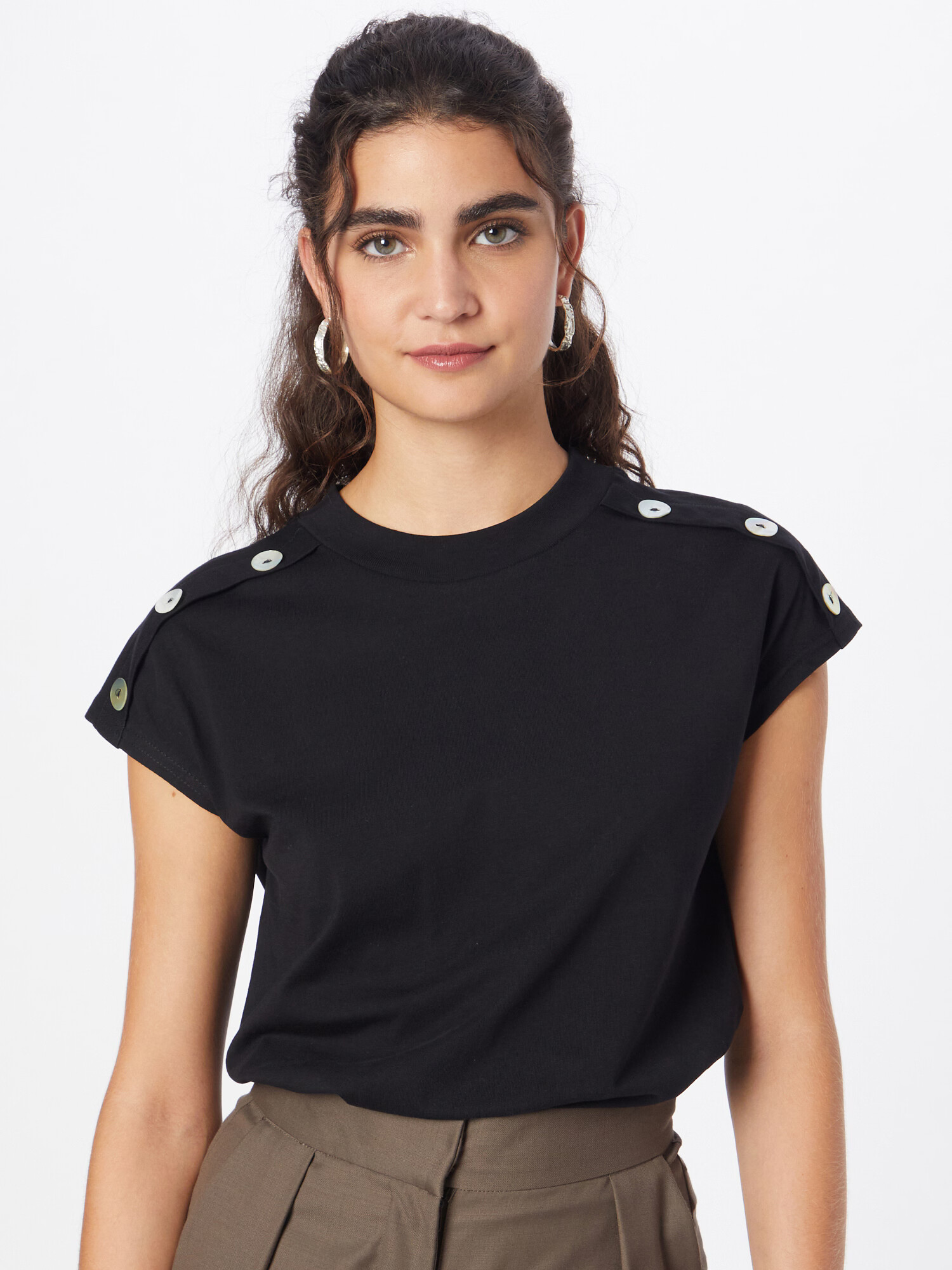 Maison 123 Tricou 'FELIX' bej / negru - Pled.ro