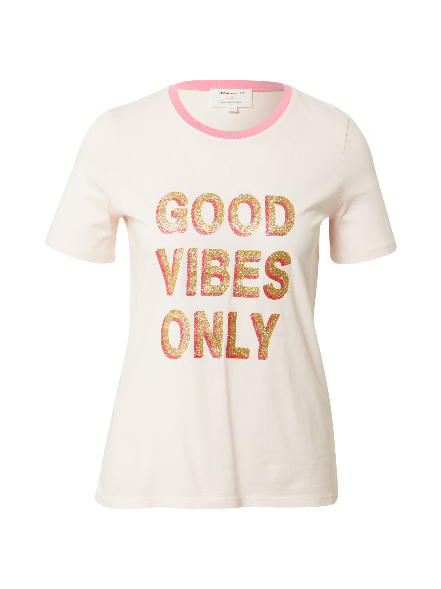 Maison 123 Tricou 'IGGY' auriu / roz / roz pastel - Pled.ro