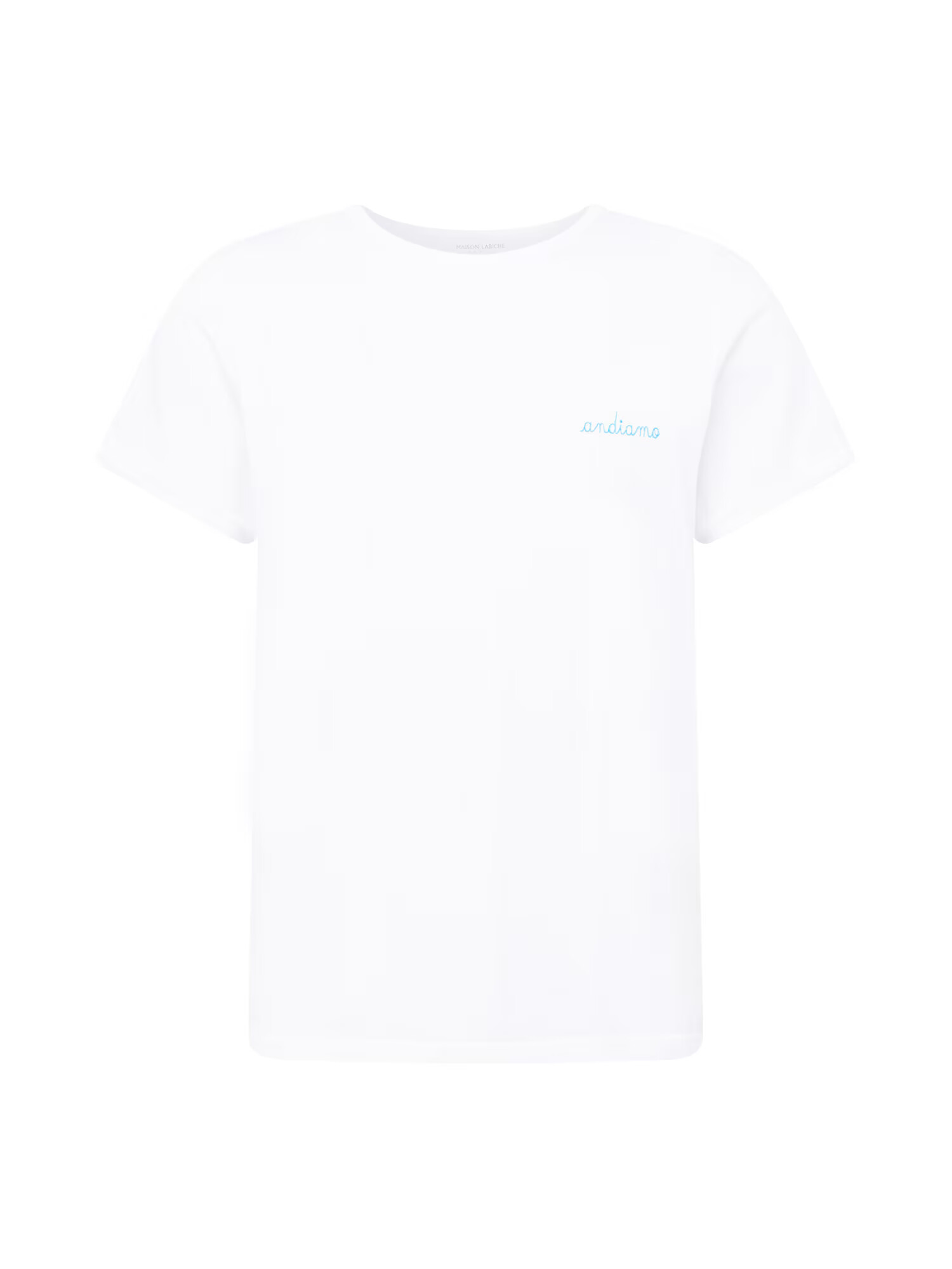 Maison Labiche Tricou 'POITOU' albastru aqua / alb - Pled.ro