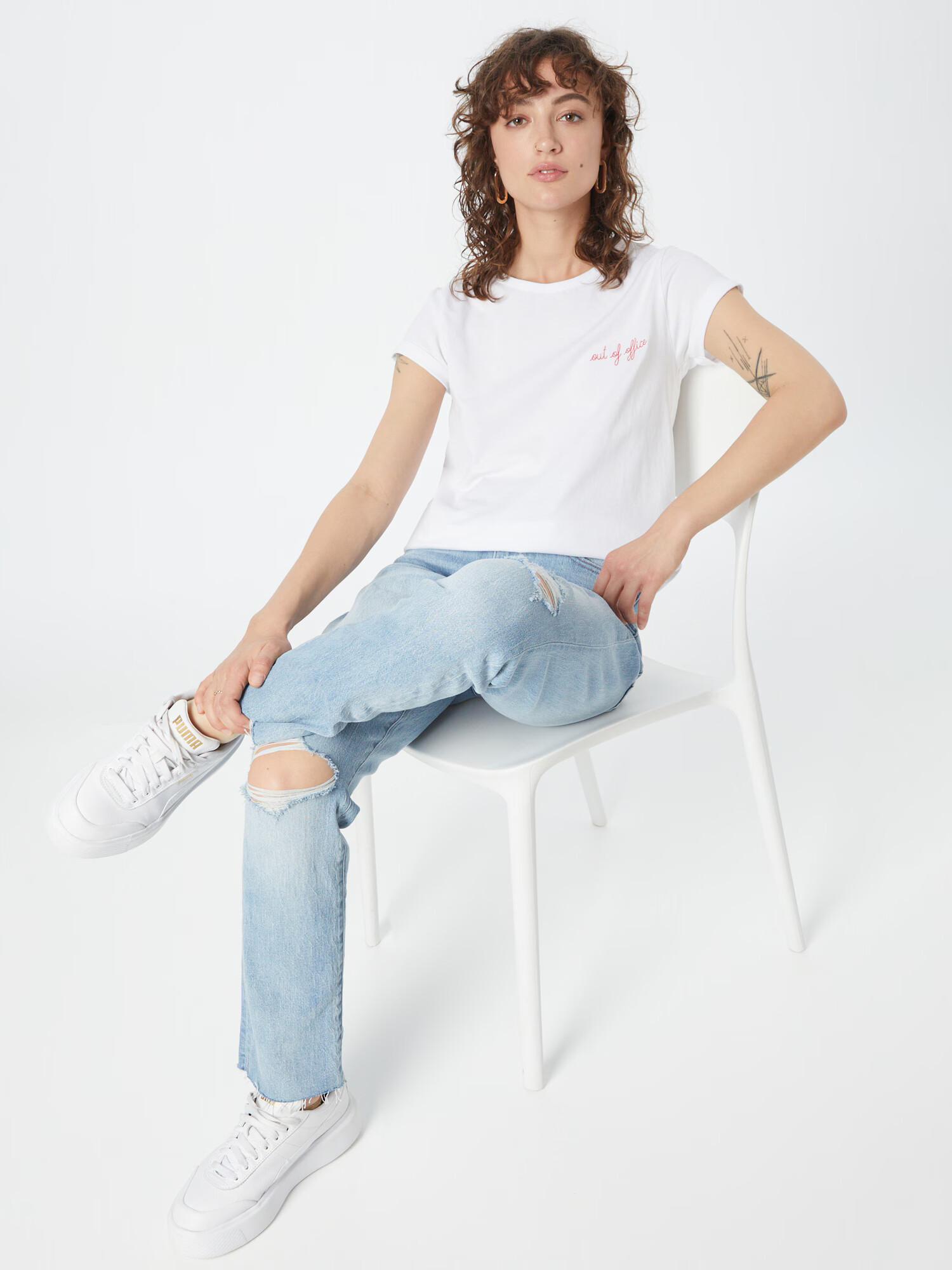 Maison Labiche Tricou 'POITOU' roșu / alb - Pled.ro