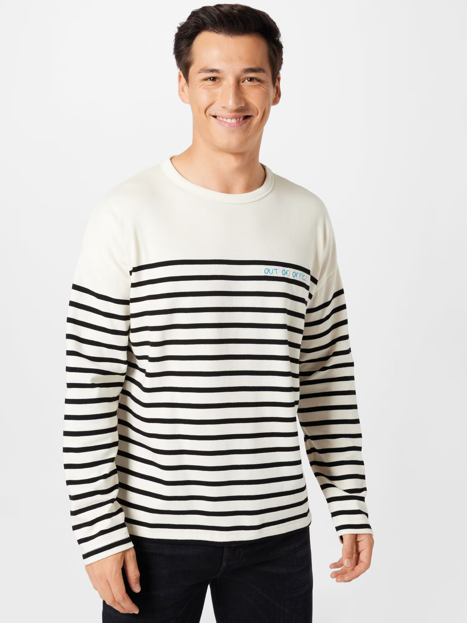 Maison Labiche Tricou 'SAILOR' negru / alb - Pled.ro