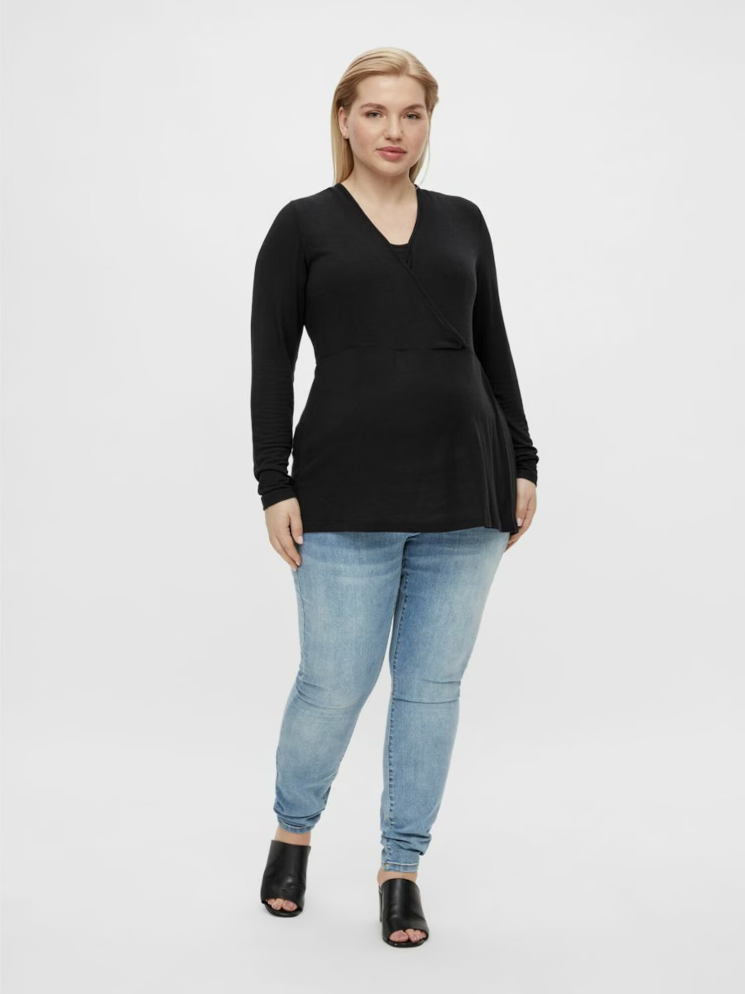 Mamalicious Curve Tricou negru - Pled.ro