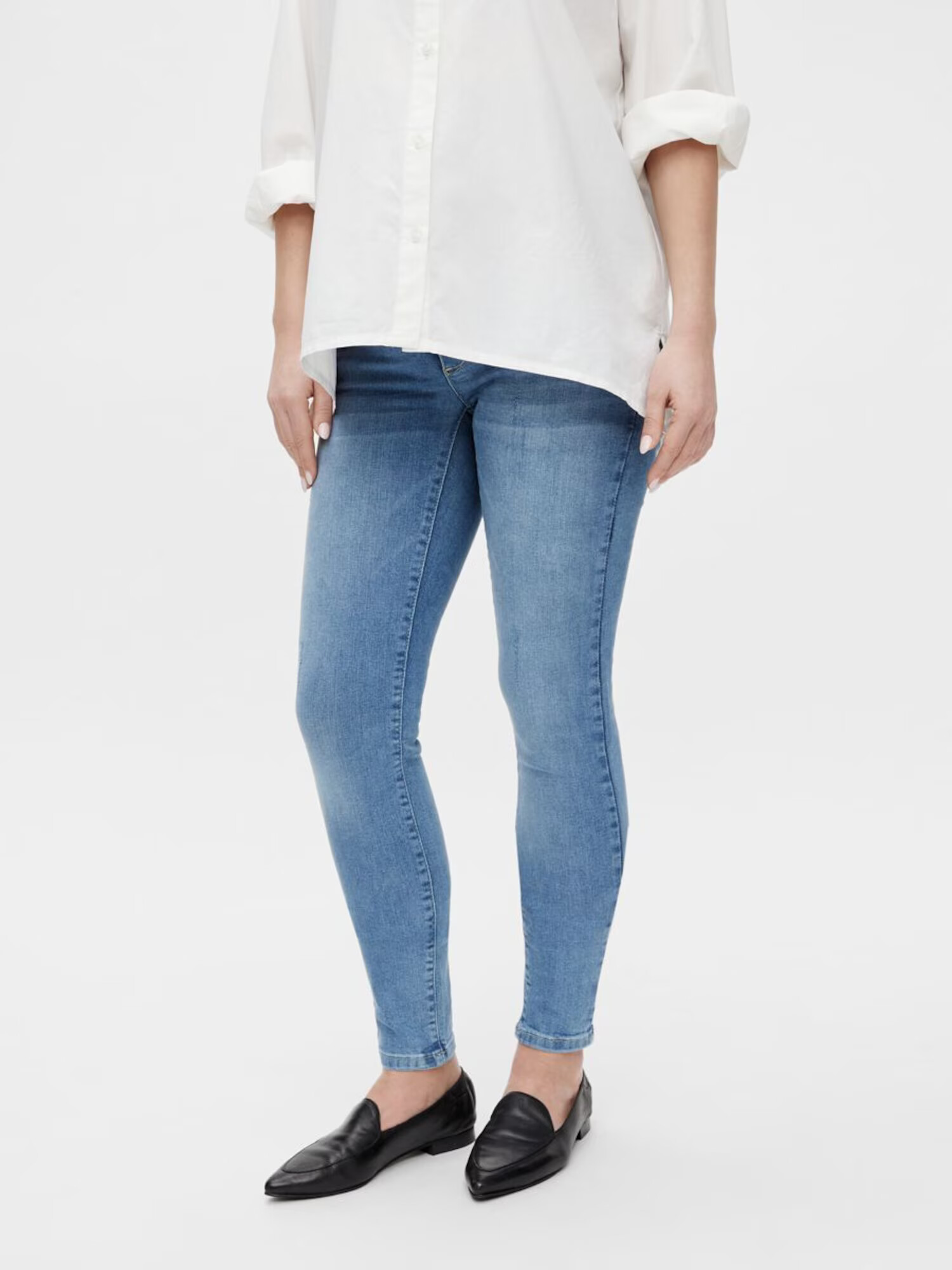 MAMALICIOUS Jeans 'Arctic' albastru denim / gri amestecat - Pled.ro