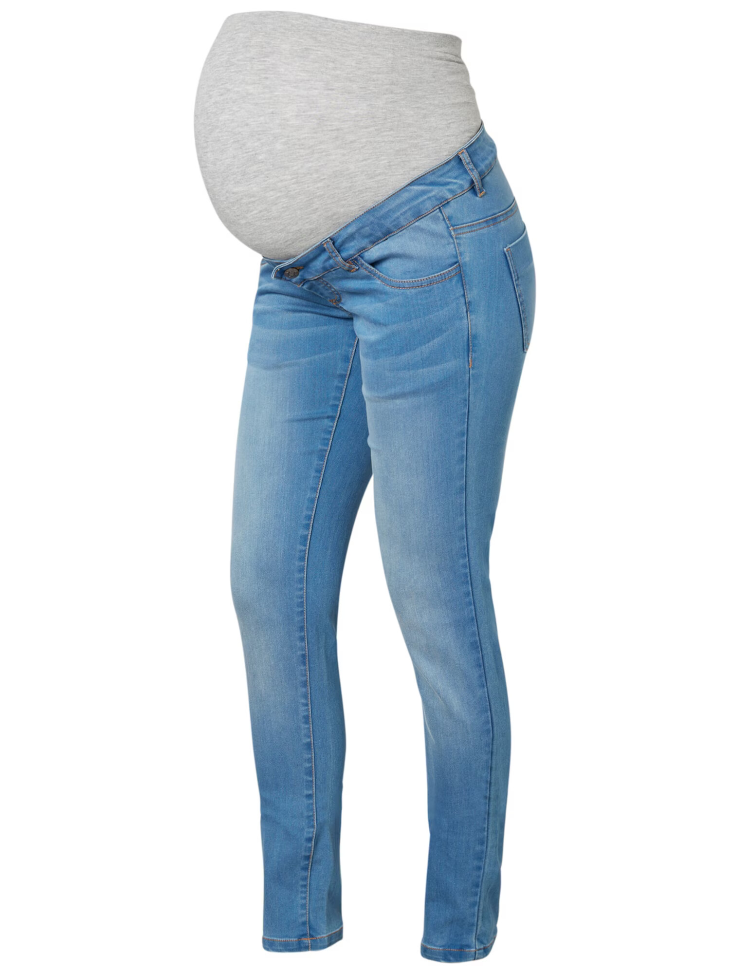 MAMALICIOUS Jeans 'Fifty' albastru denim / gri amestecat - Pled.ro