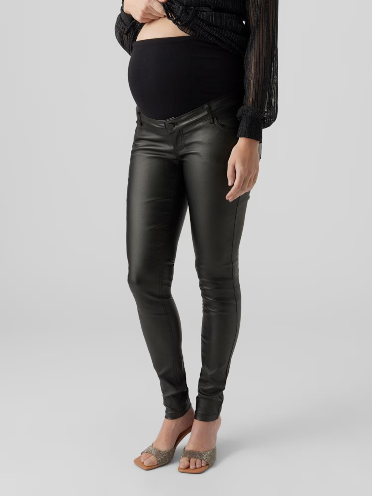 MAMALICIOUS Jeans 'New Santos' negru - Pled.ro