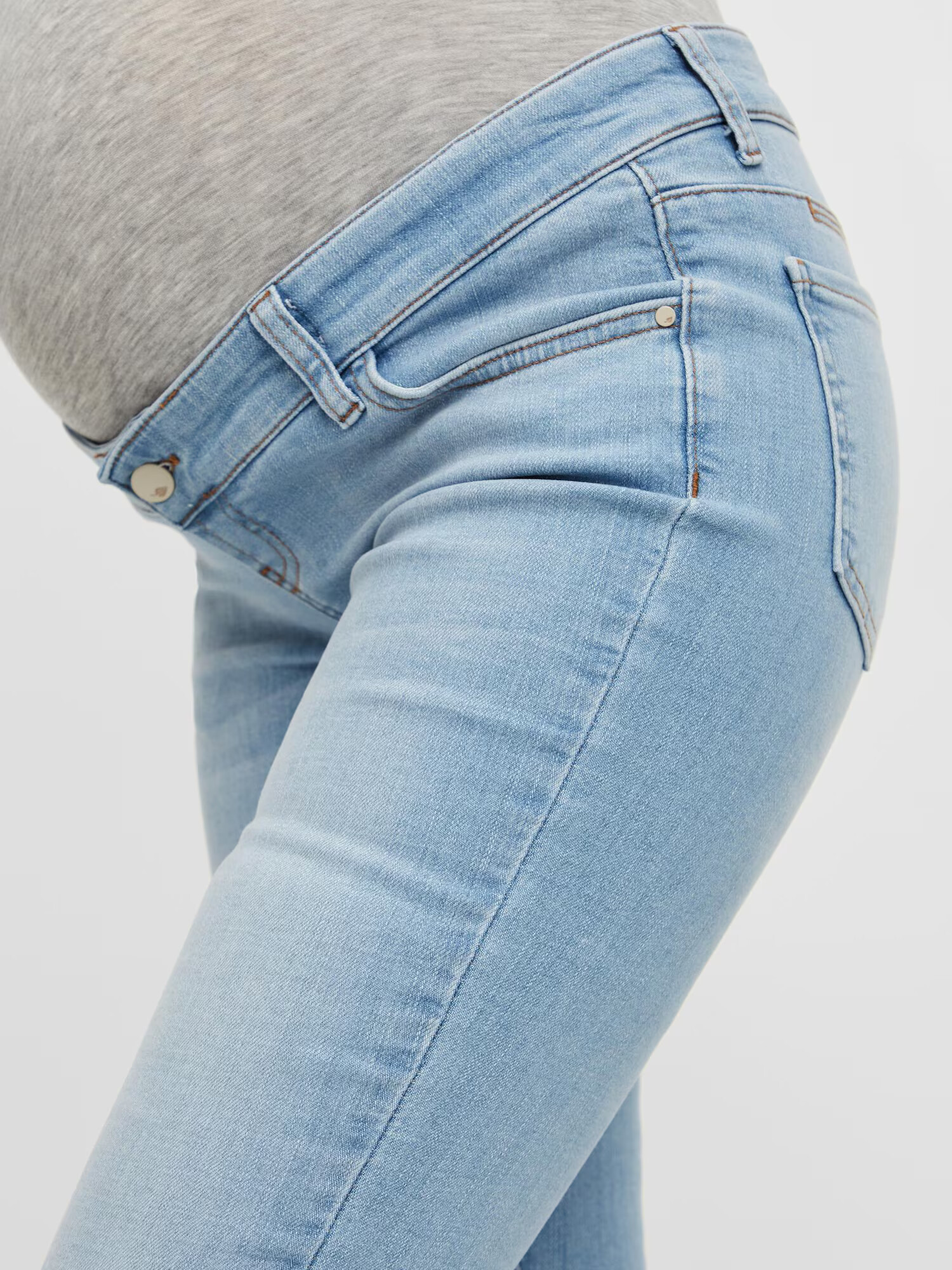 MAMALICIOUS Jeans 'Resort' albastru deschis / gri amestecat - Pled.ro