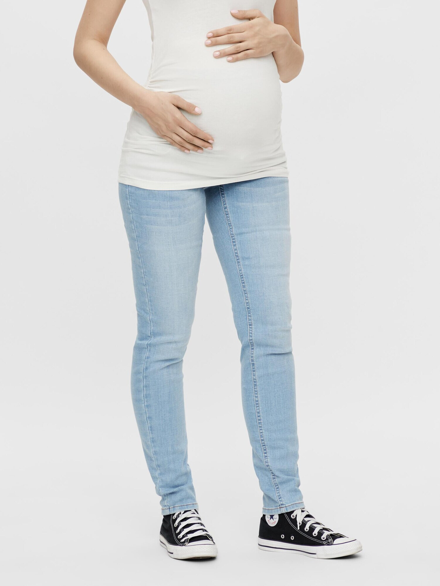 MAMALICIOUS Jeans 'Resort' albastru deschis / gri amestecat - Pled.ro