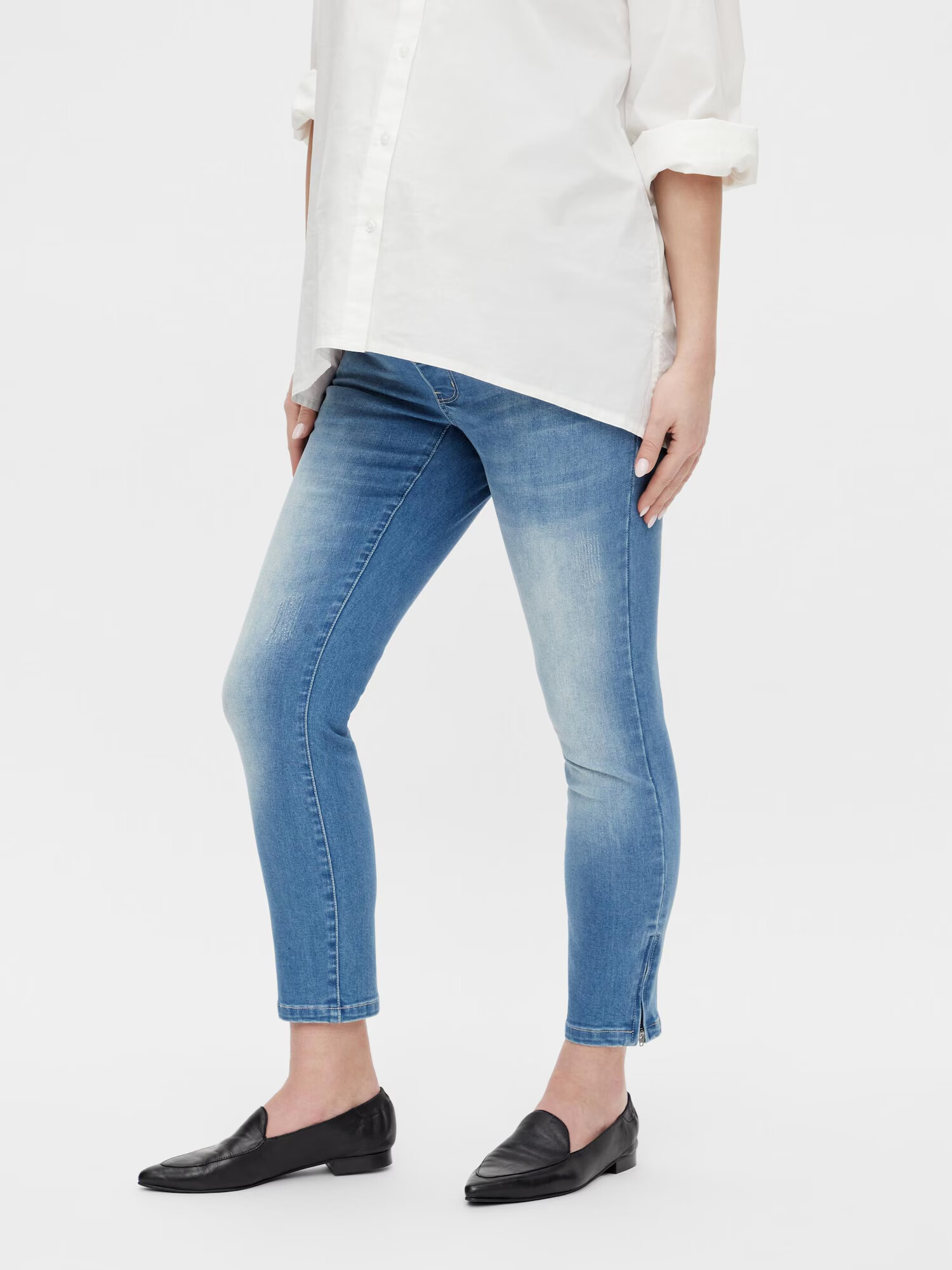 MAMALICIOUS Jeans 'Ritti' albastru denim / gri amestecat - Pled.ro