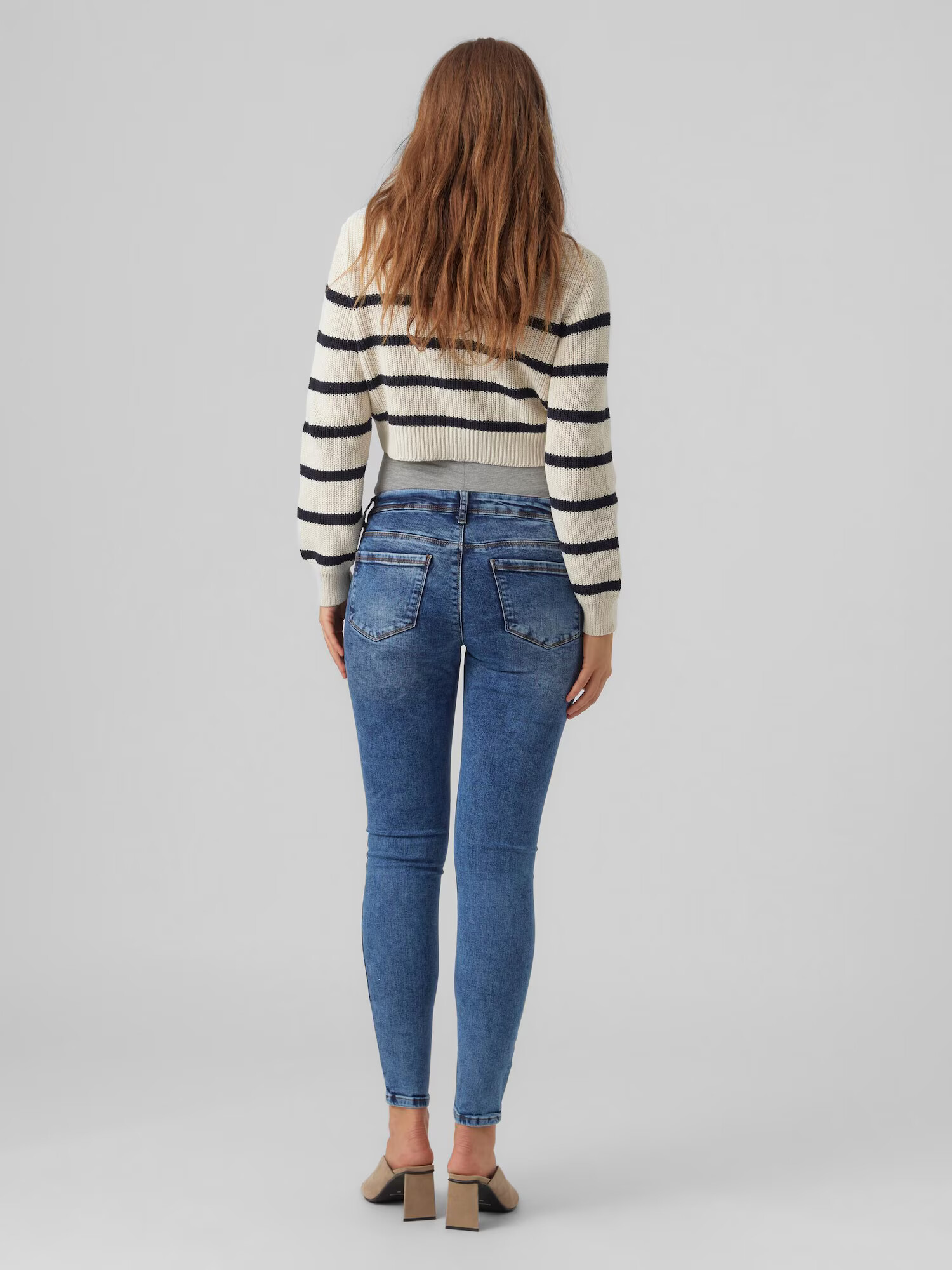 MAMALICIOUS Jeans 'ROMA' albastru denim / gri amestecat - Pled.ro