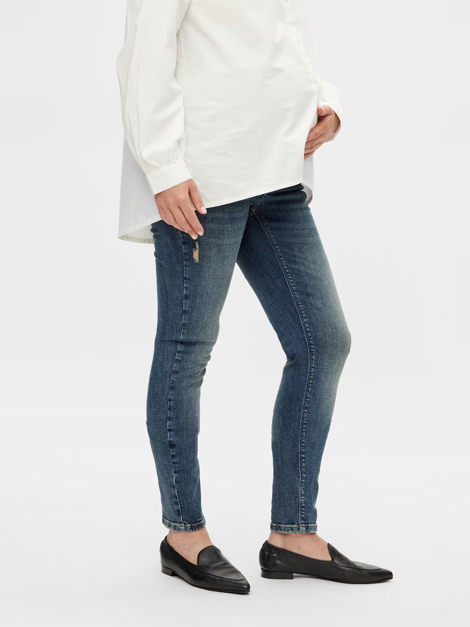 MAMALICIOUS Jeans 'Savana' albastru denim / gri amestecat - Pled.ro