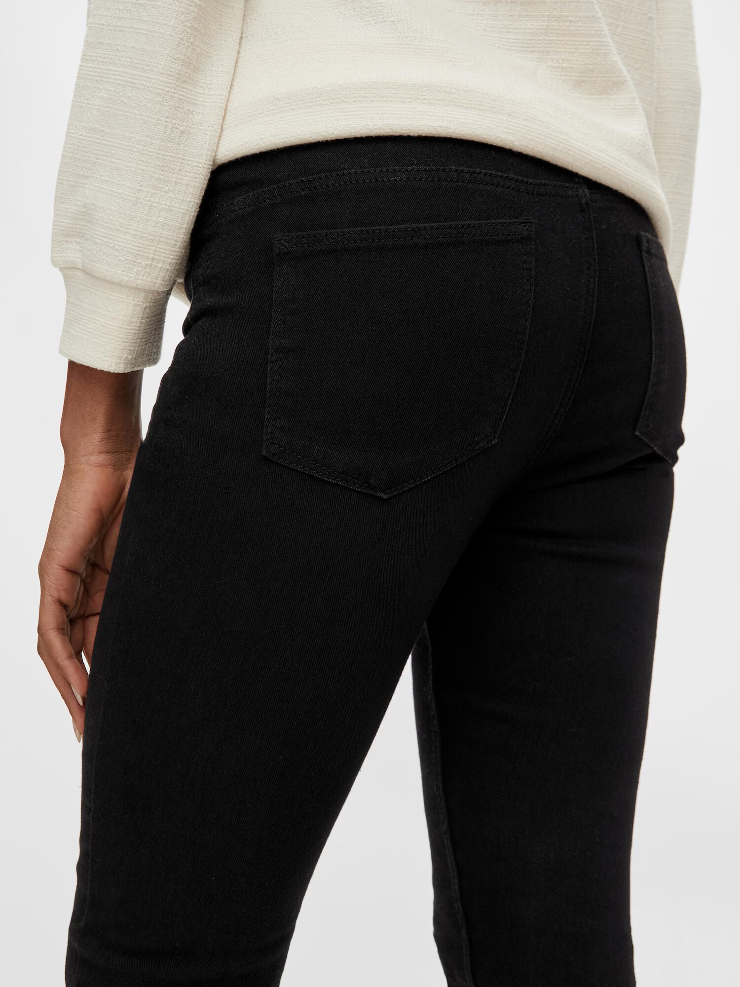 MAMALICIOUS Jeggings negru denim - Pled.ro