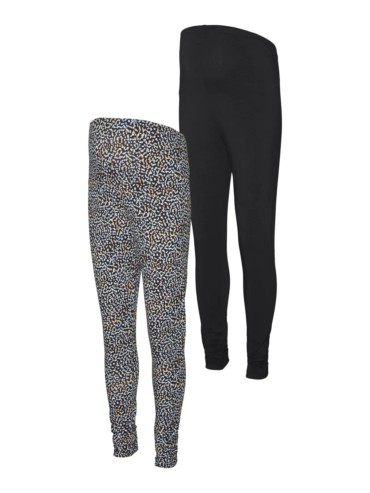 MAMALICIOUS Leggings albastru deschis / negru / alb - Pled.ro