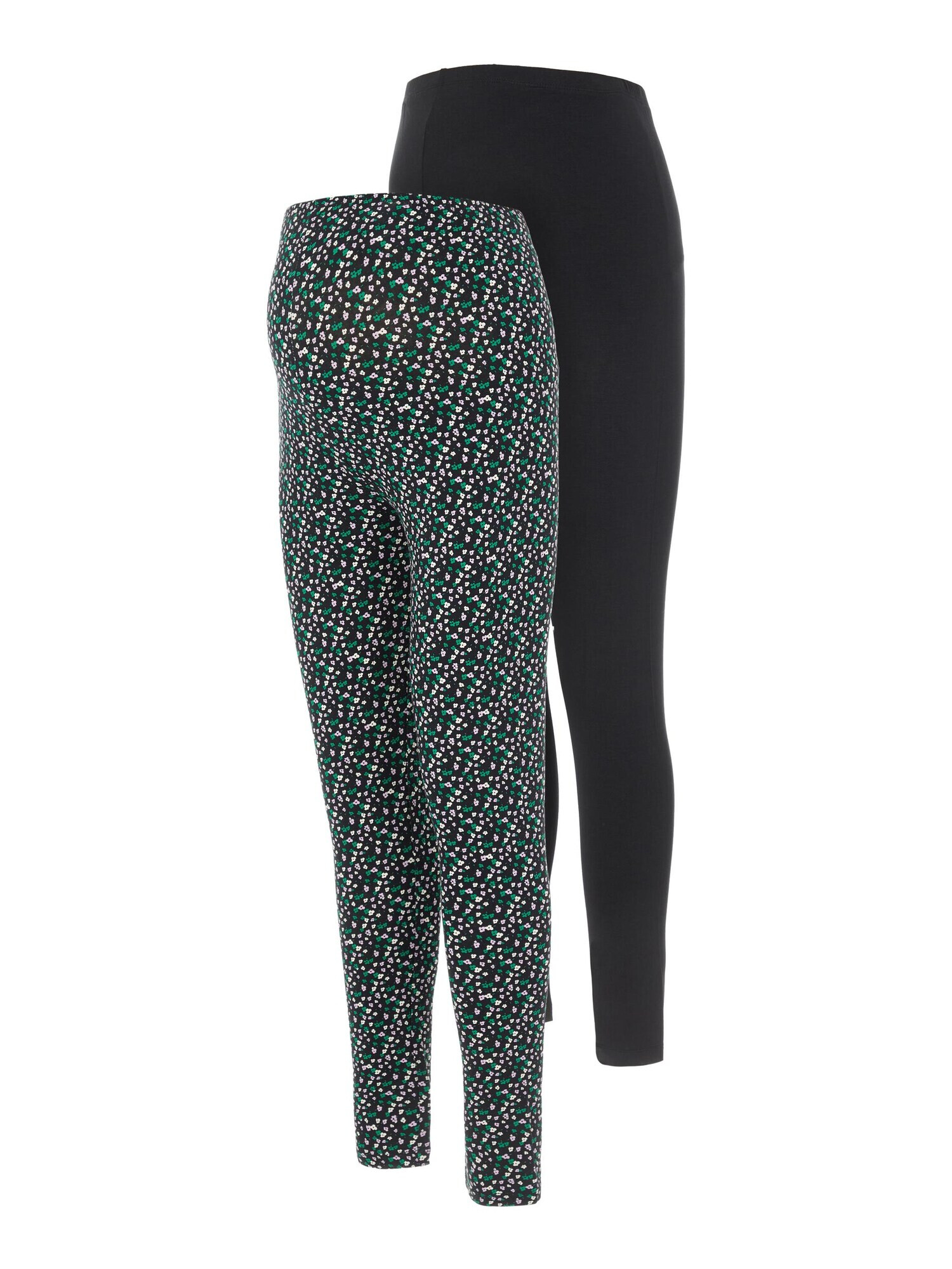 MAMALICIOUS Leggings 'Jamy' verde / roz / negru / alb - Pled.ro