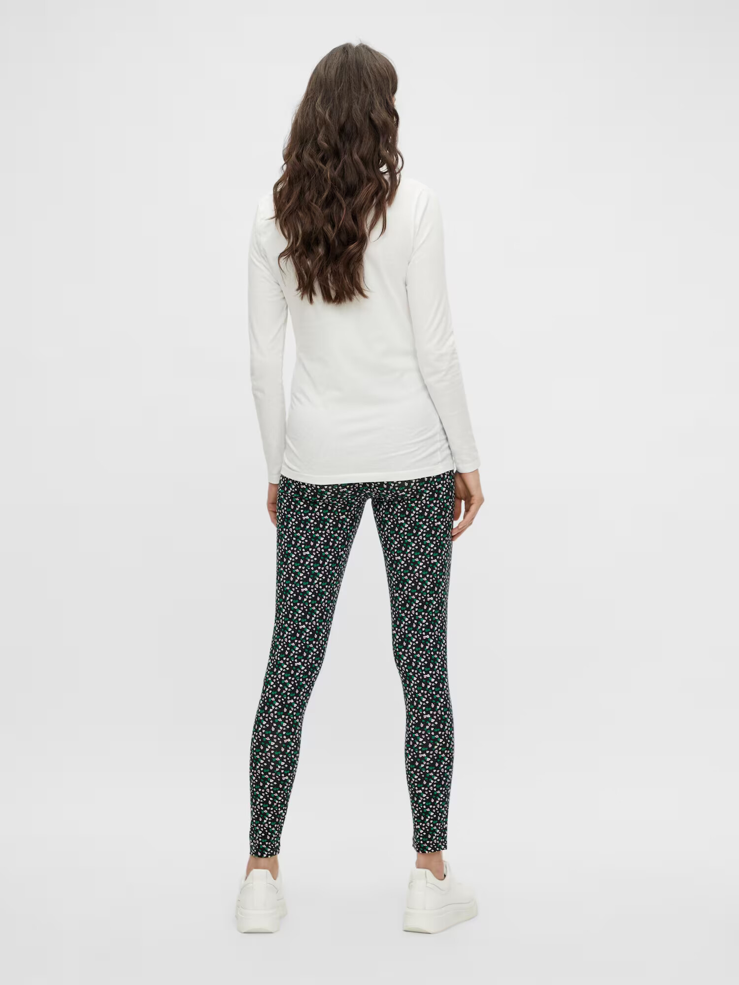 MAMALICIOUS Leggings 'Jamy' verde / roz / negru / alb - Pled.ro