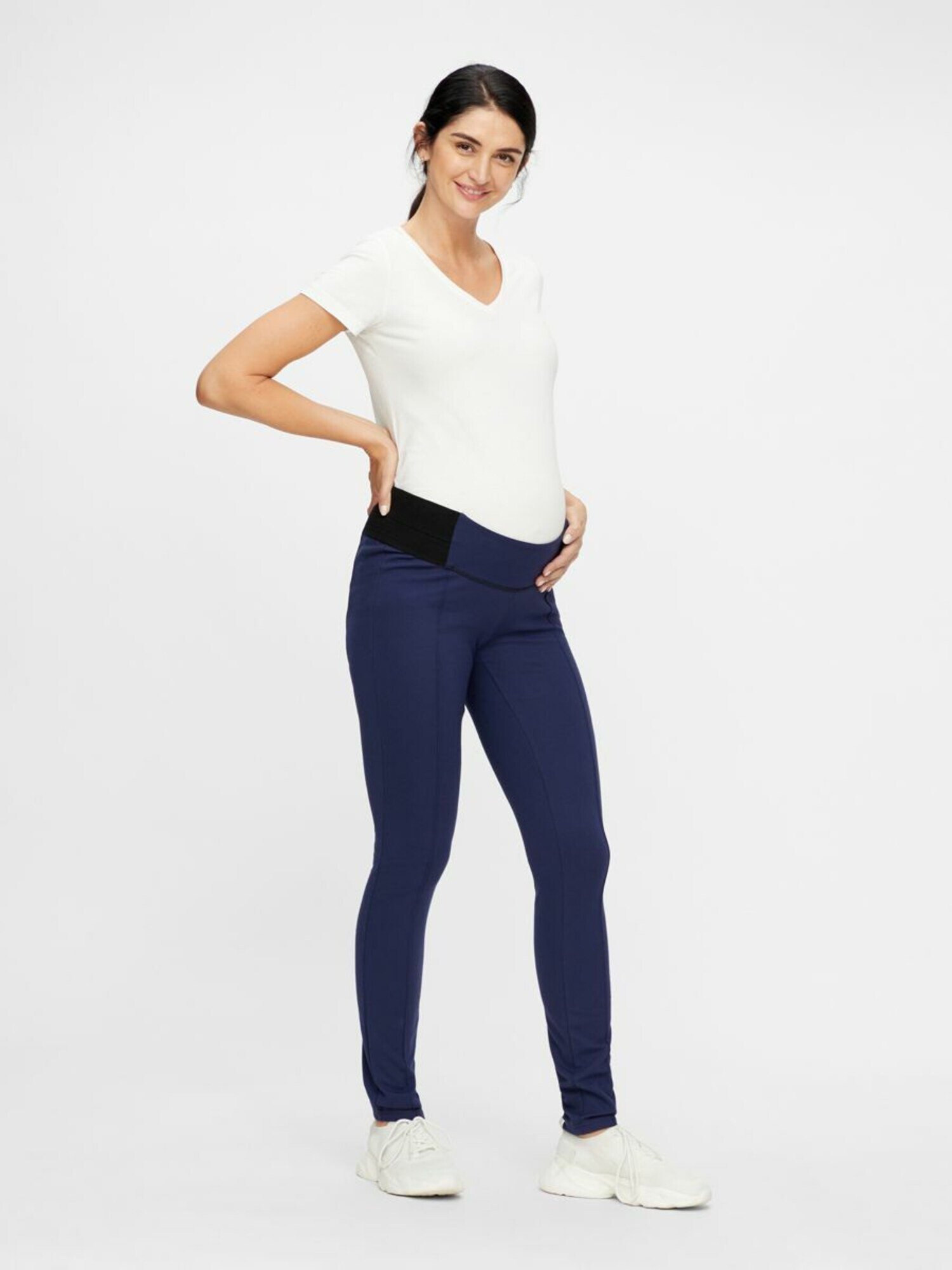 MAMALICIOUS Leggings 'REYNA' bleumarin / negru - Pled.ro