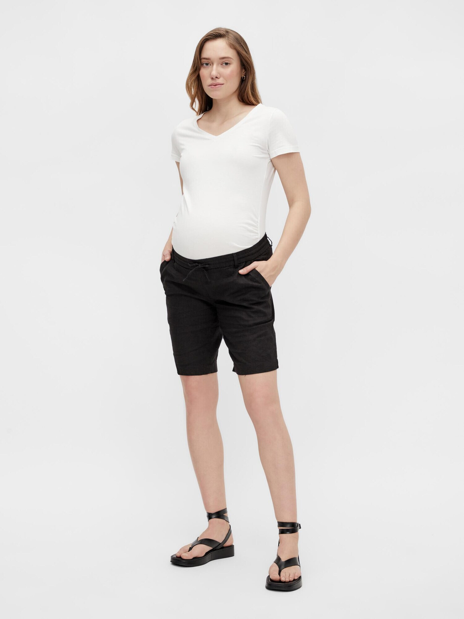 MAMALICIOUS Pantaloni 'Beach' negru - Pled.ro