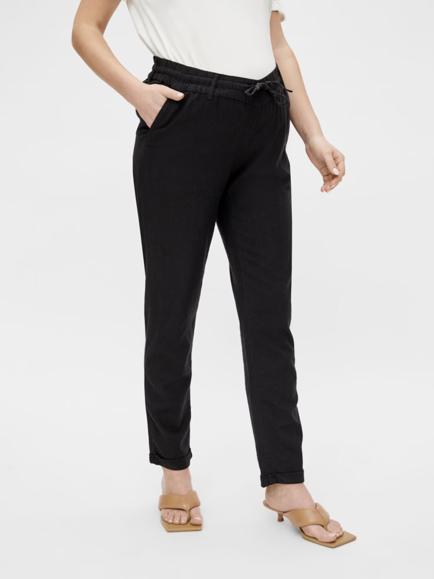 MAMALICIOUS Pantaloni 'Beach' negru - Pled.ro