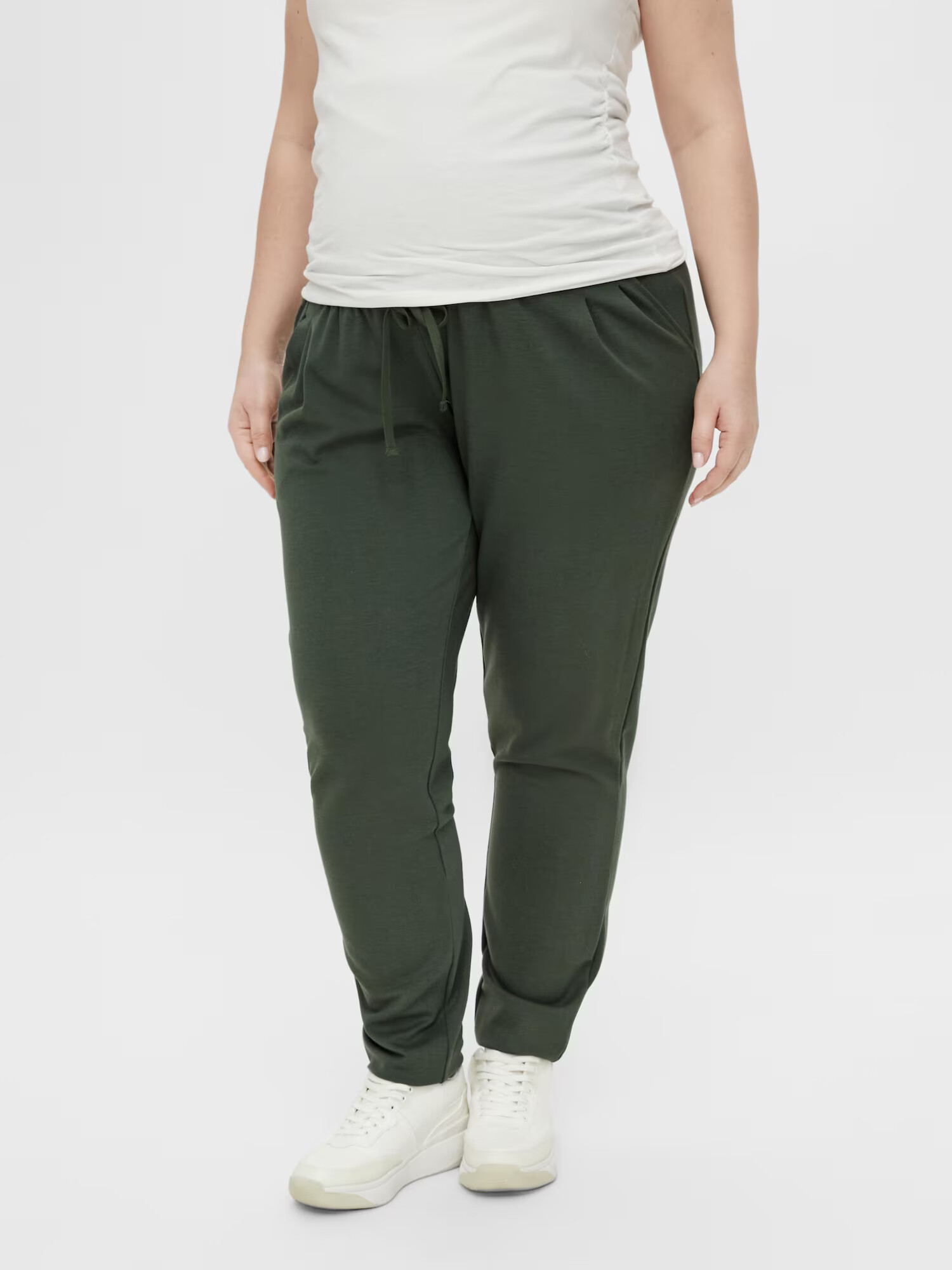 MAMALICIOUS Pantaloni cutați verde închis - Pled.ro