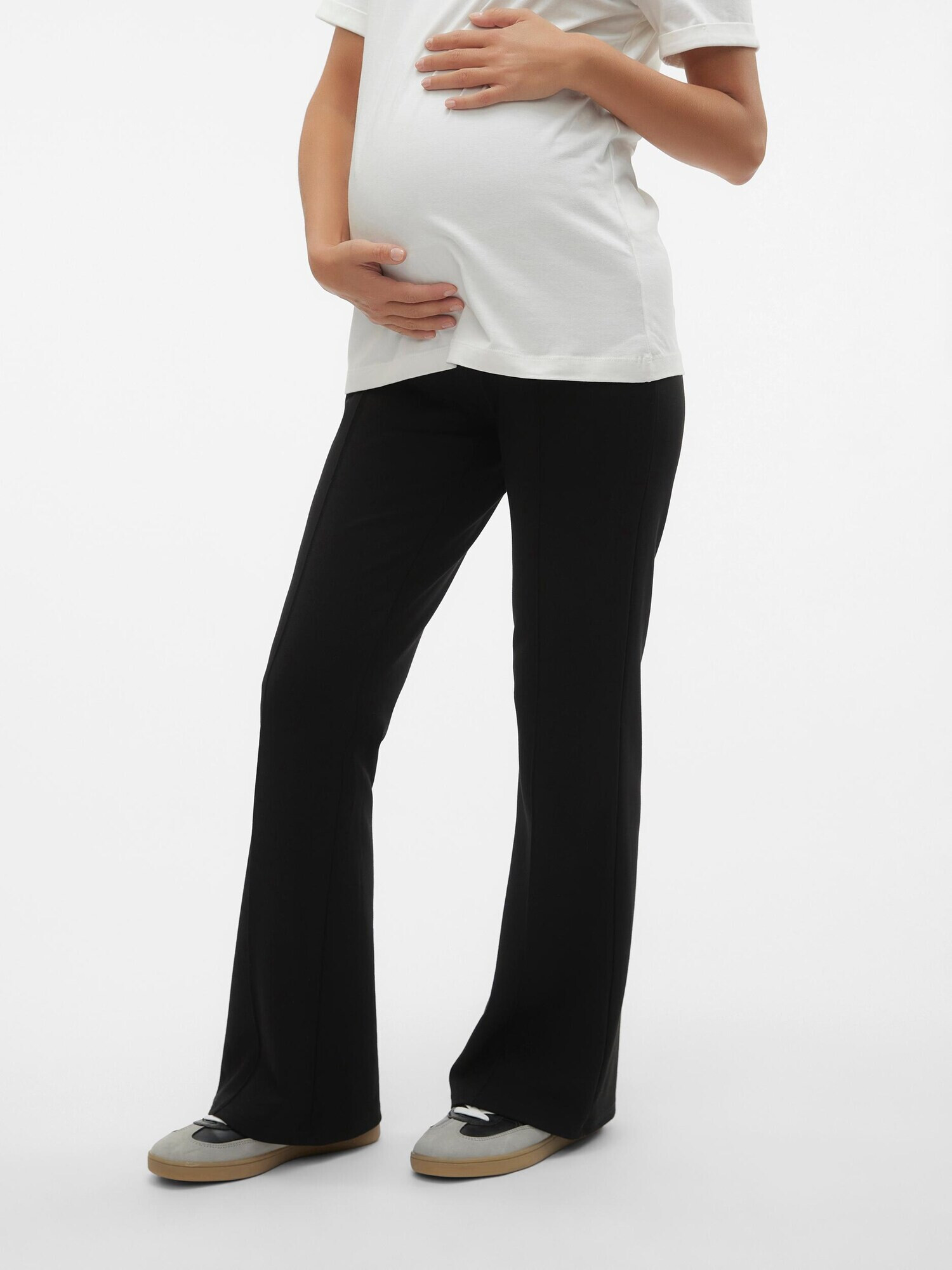 MAMALICIOUS Pantaloni 'LIF PINTUCK' negru - Pled.ro