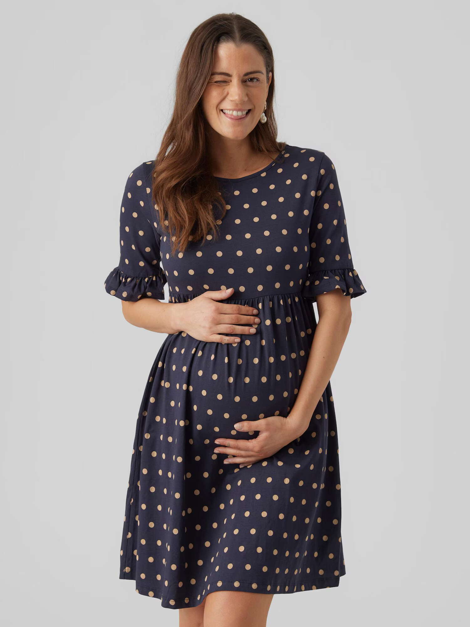 MAMALICIOUS Rochie 'Hazel' bej deschis / albastru noapte - Pled.ro