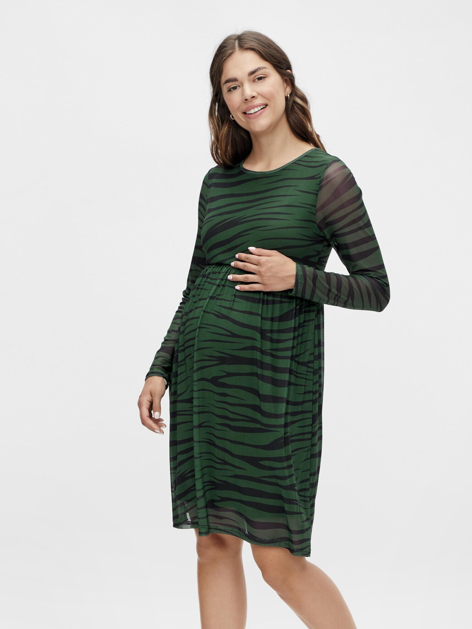 MAMALICIOUS Rochie 'Hedda' verde închis / negru - Pled.ro