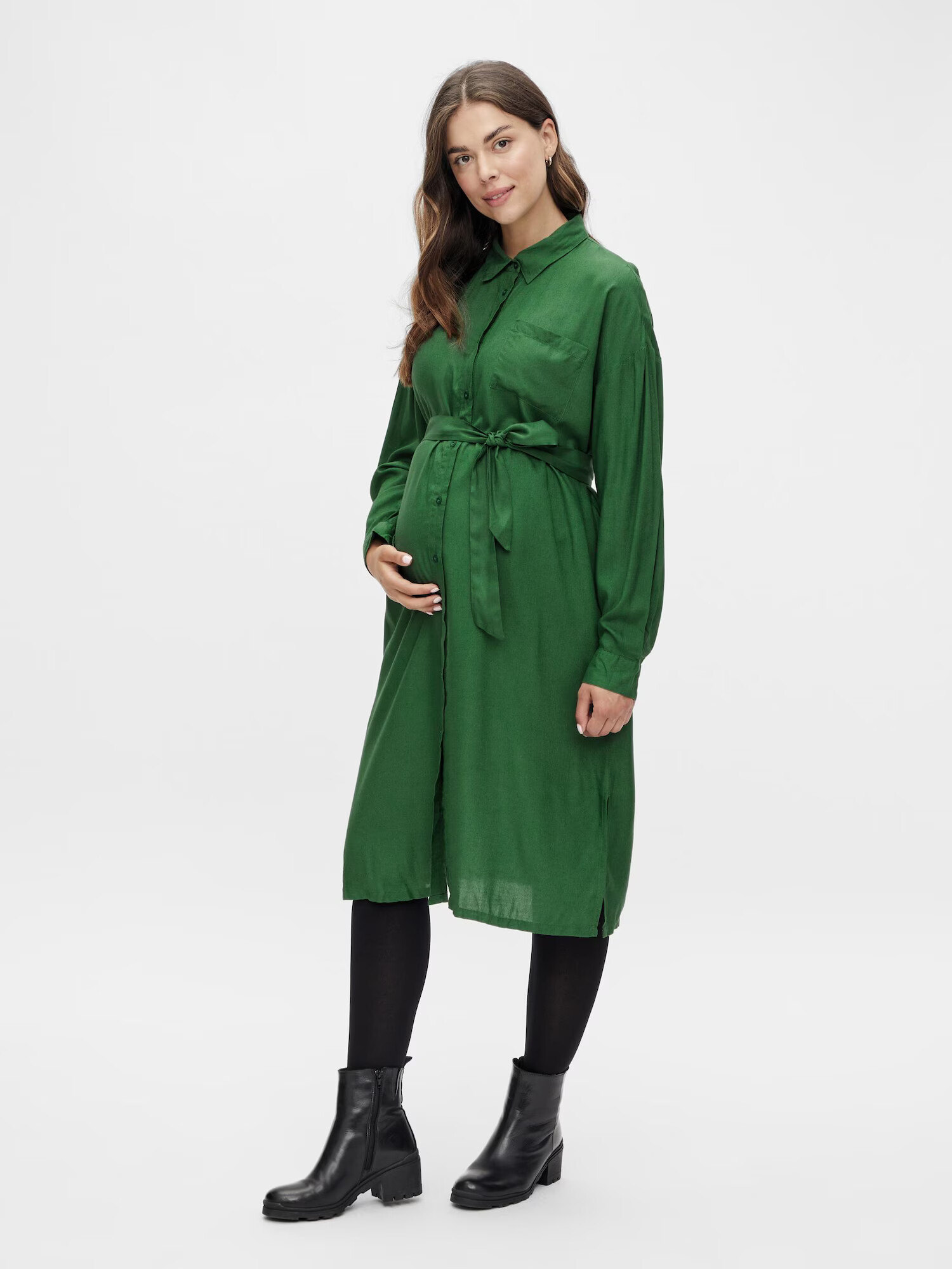 MAMALICIOUS Rochie tip bluză 'MERCY' verde închis - Pled.ro