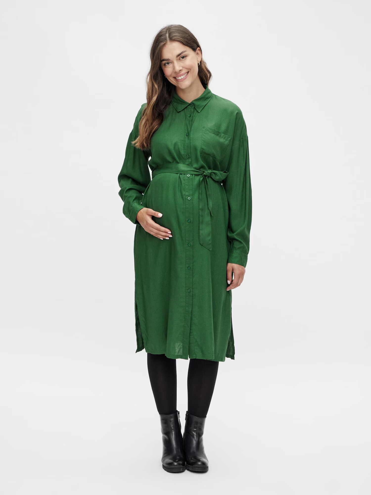 MAMALICIOUS Rochie tip bluză 'MERCY' verde închis - Pled.ro