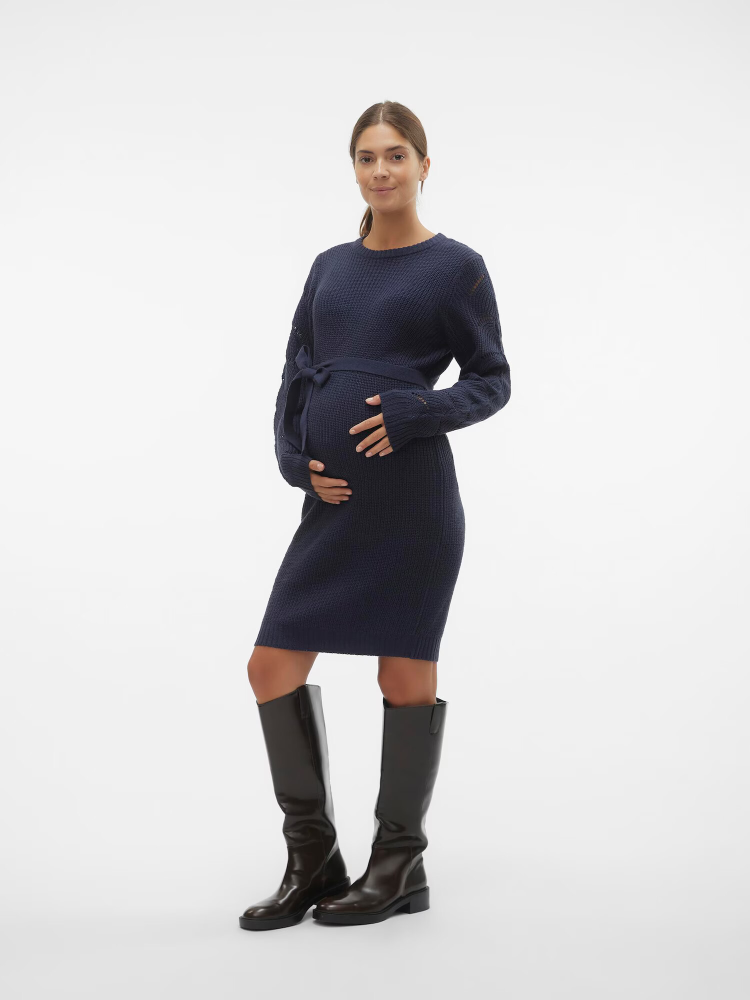 MAMALICIOUS Rochie tricotat 'New Lina' bleumarin - Pled.ro