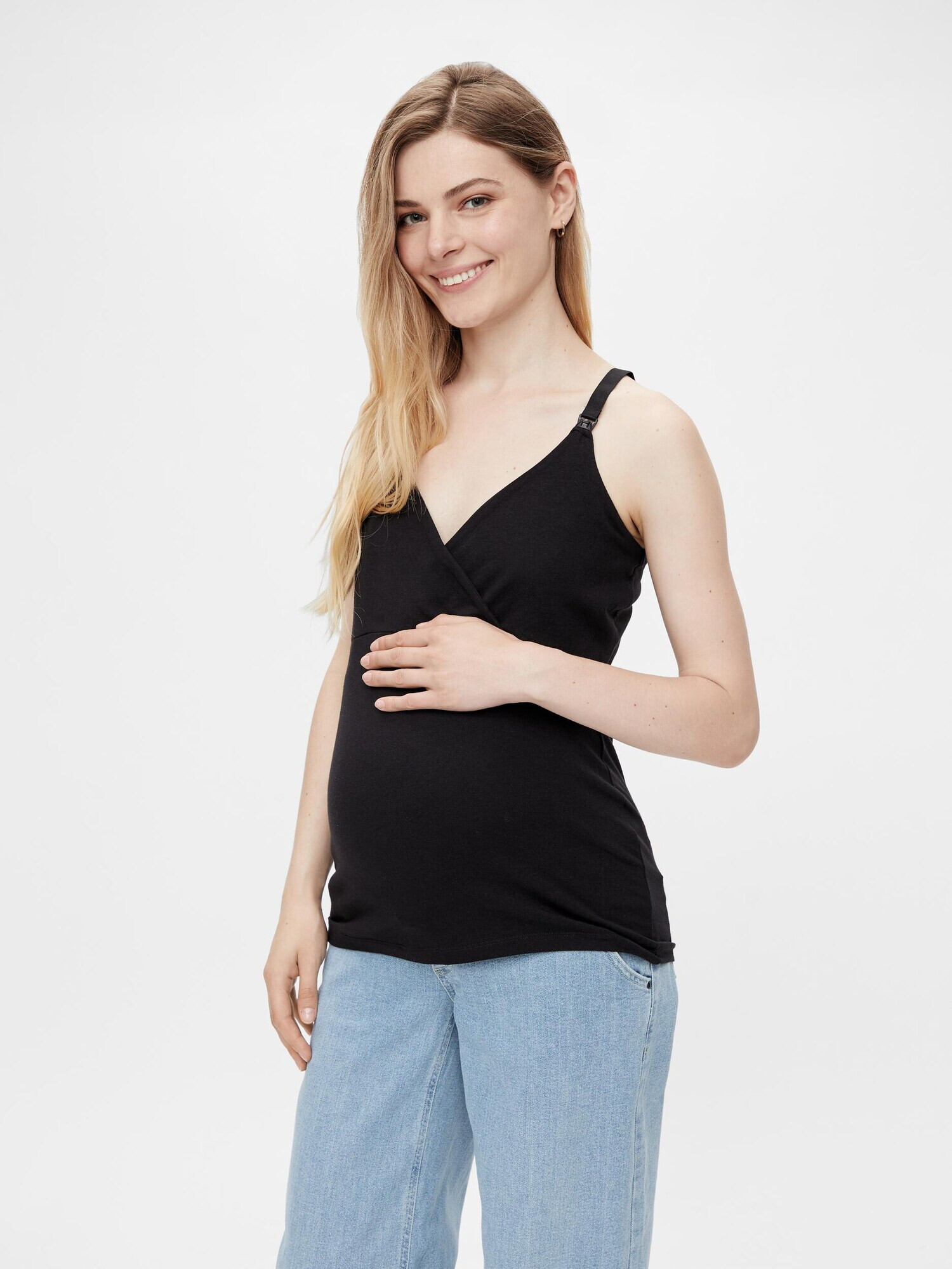 MAMALICIOUS Top 'Kea' negru / alb - Pled.ro