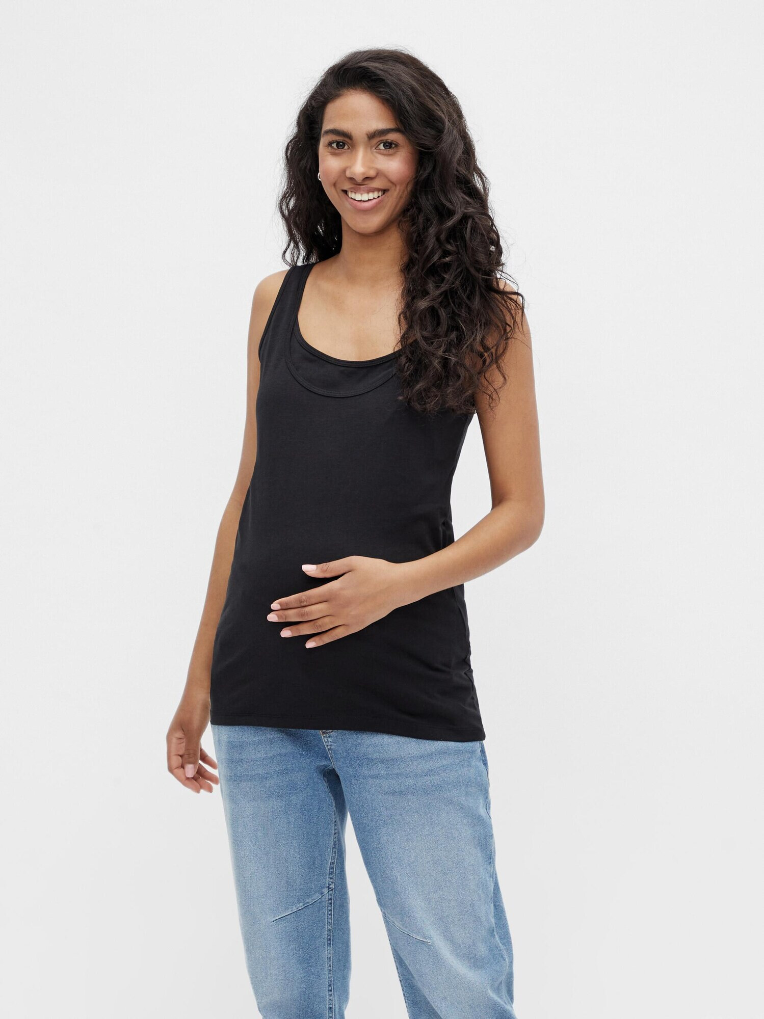 MAMALICIOUS Top 'Kerrie Nell' negru / alb - Pled.ro