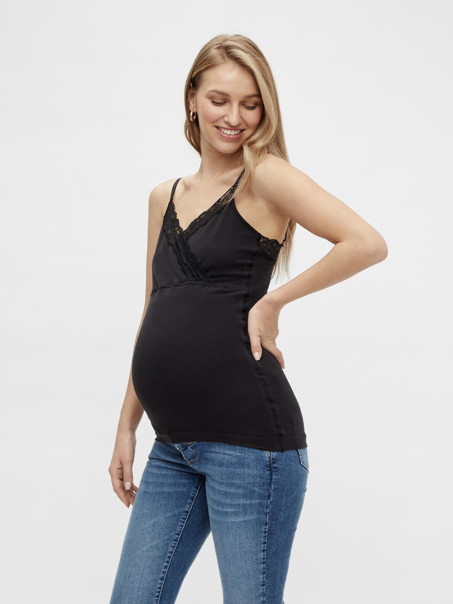 MAMALICIOUS Top 'Toloa' negru - Pled.ro